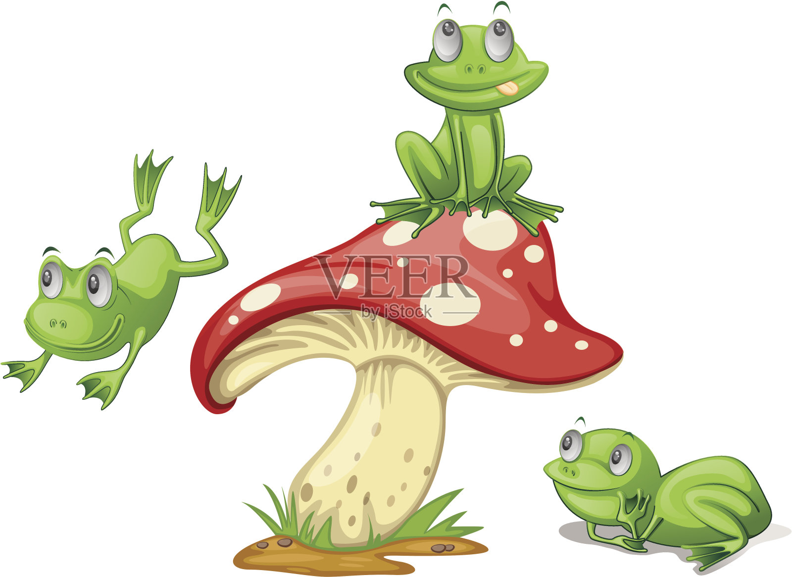青蛙插画图片素材