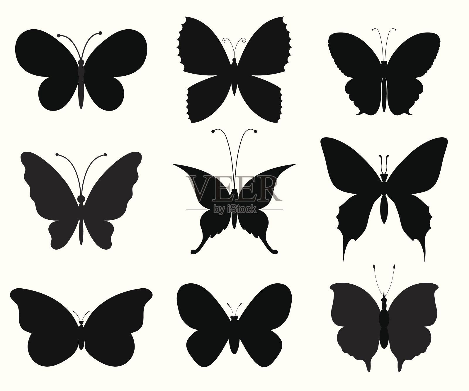 的蝴蝶设计元素图片