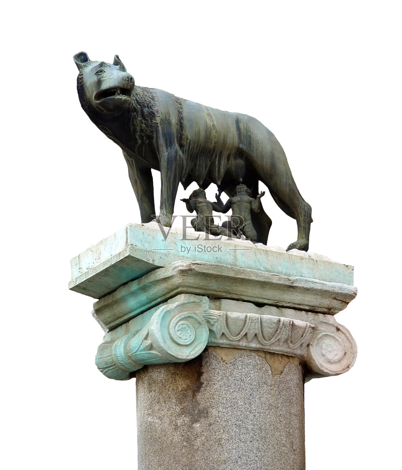 罗马著名的母狼雕像照片摄影图片