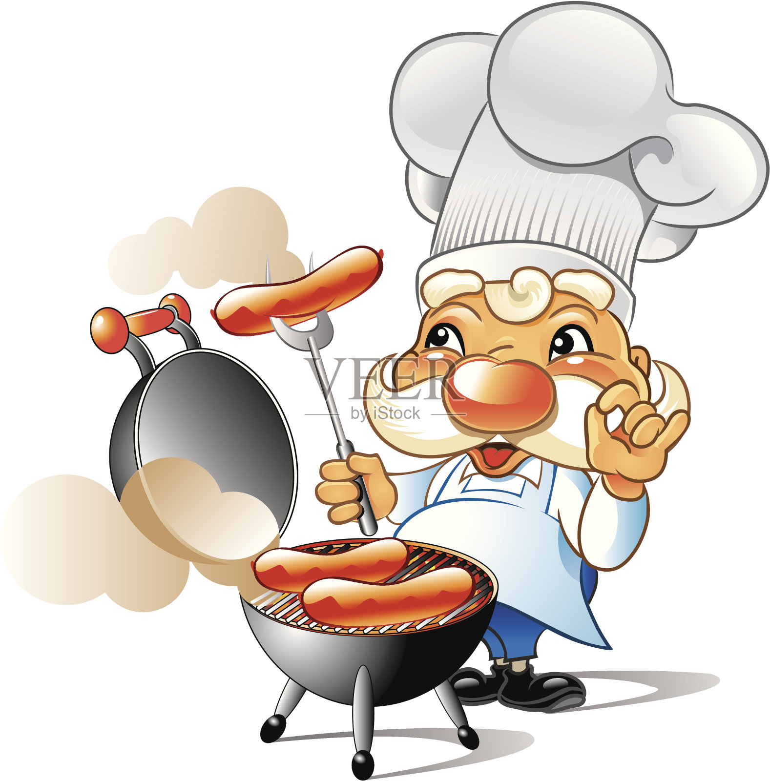 厨师烧烤设计元素图片
