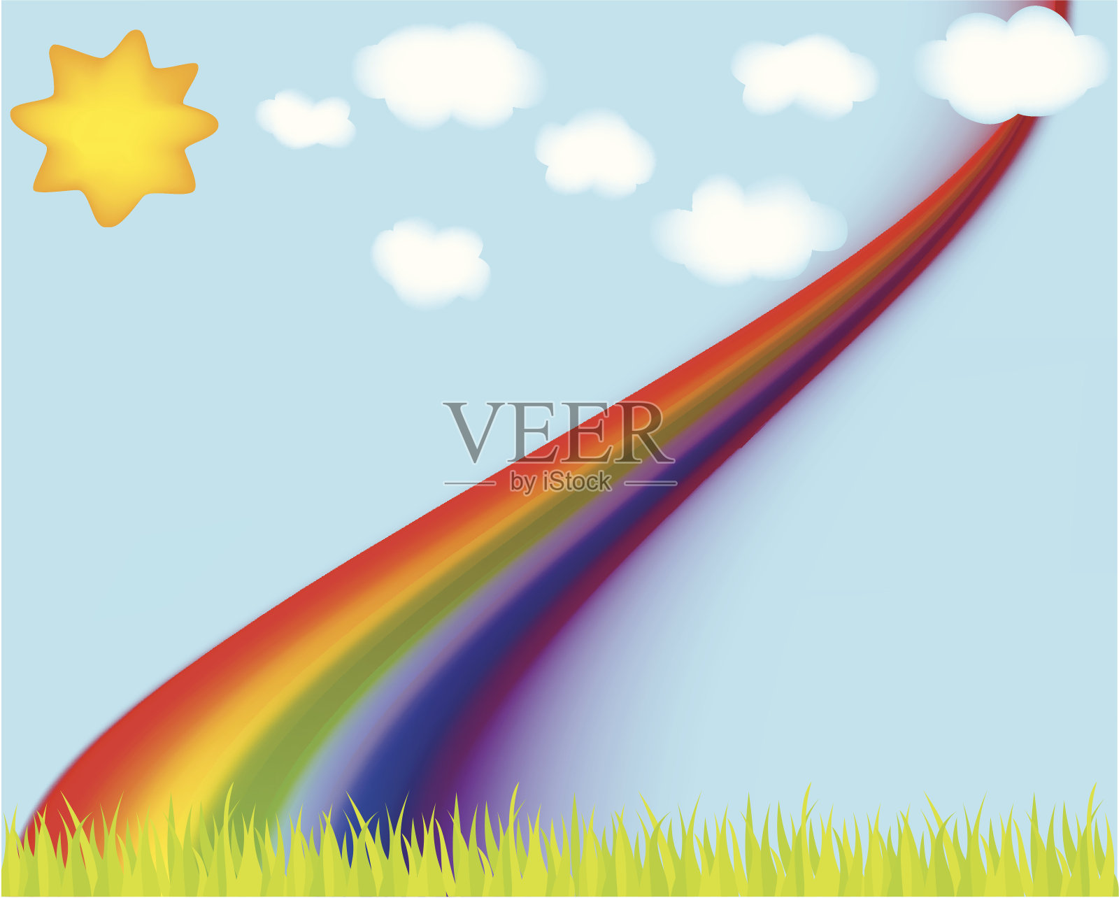 彩虹设计元素图片