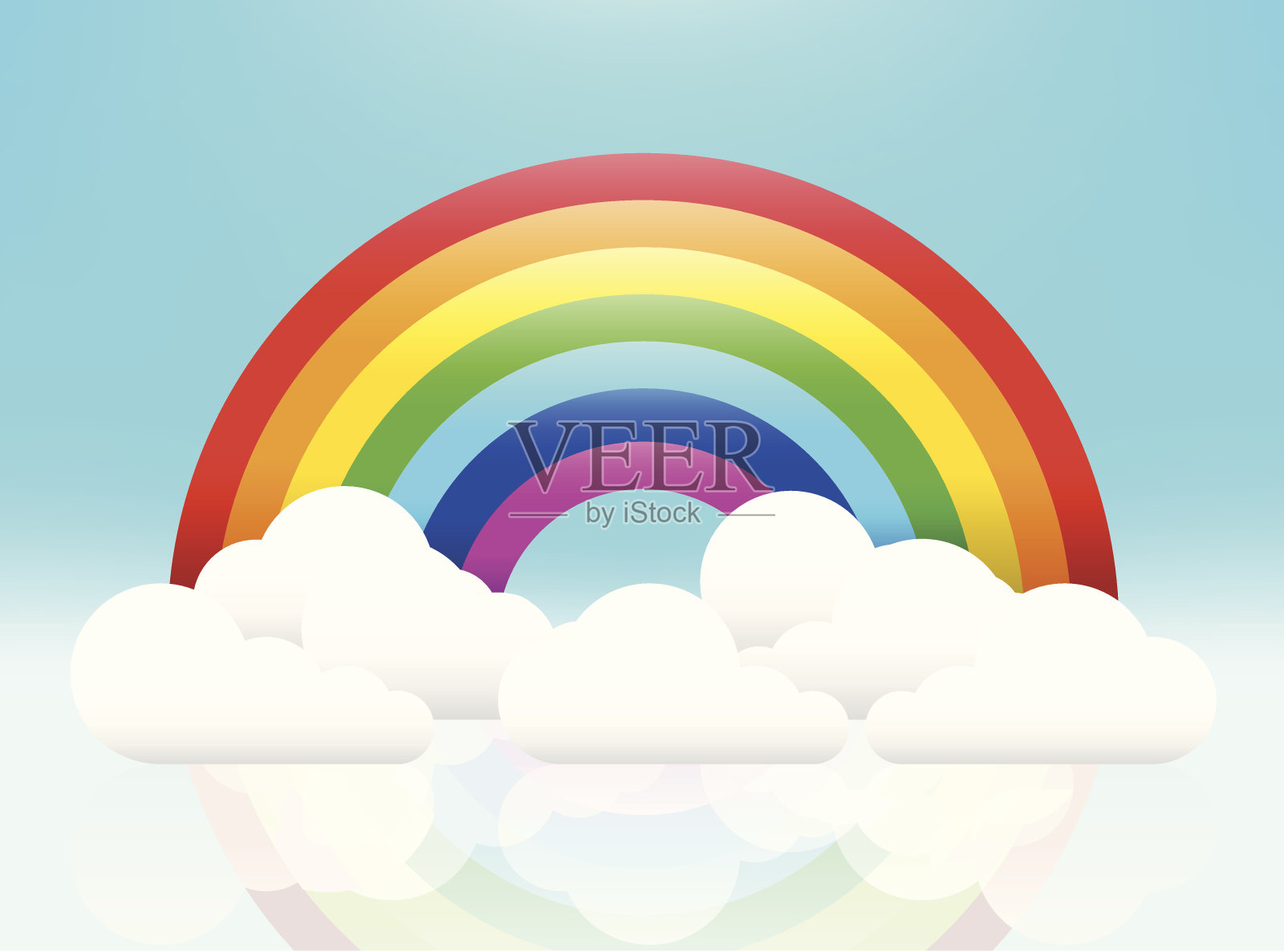 彩虹设计元素图片