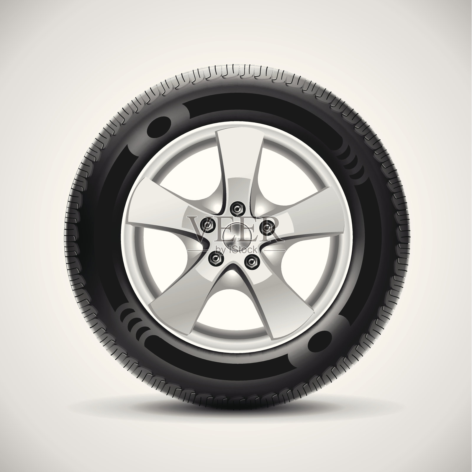 汽车轮胎,向量设计元素图片