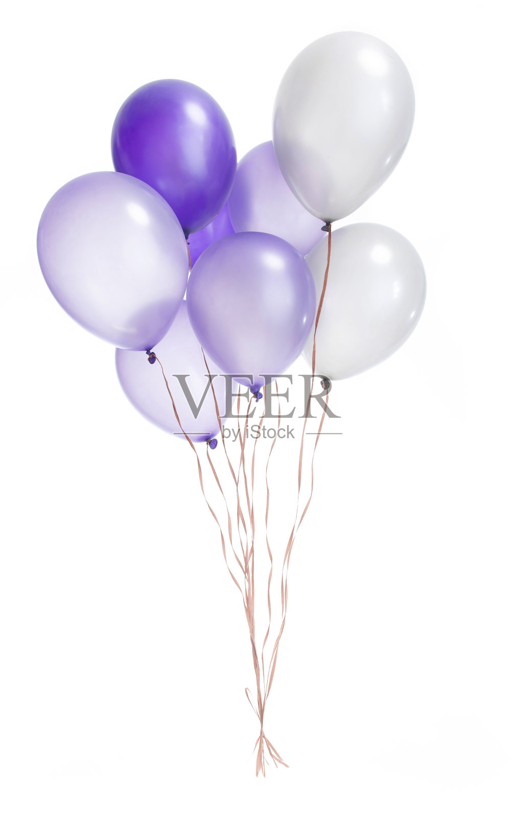 紫色的气球照片摄影图片