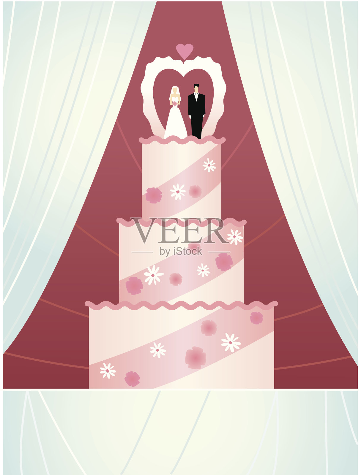 婚礼Cake3 C插画图片素材