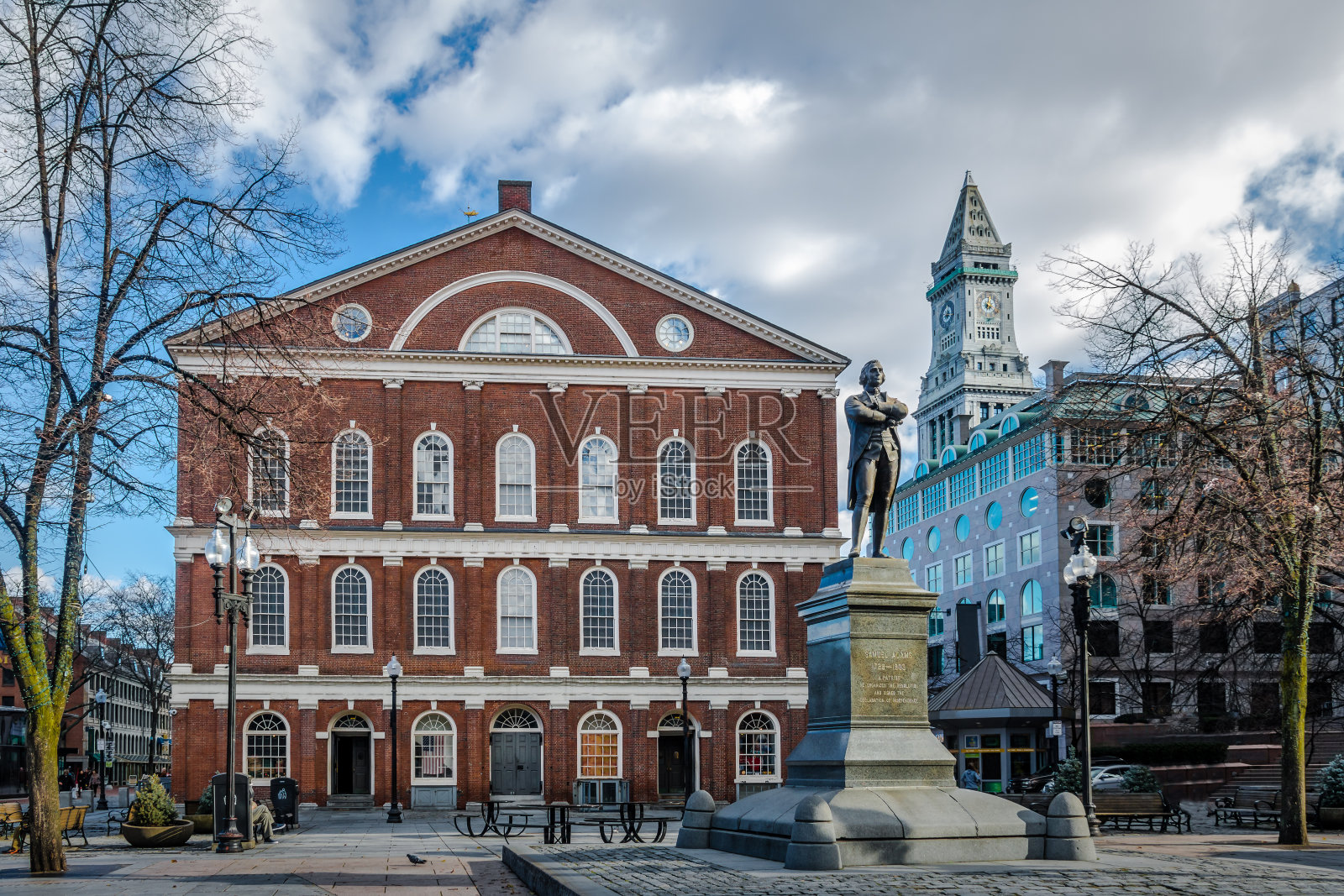 法尼尔大厅-波士顿，马萨诸塞州，美国照片摄影图片