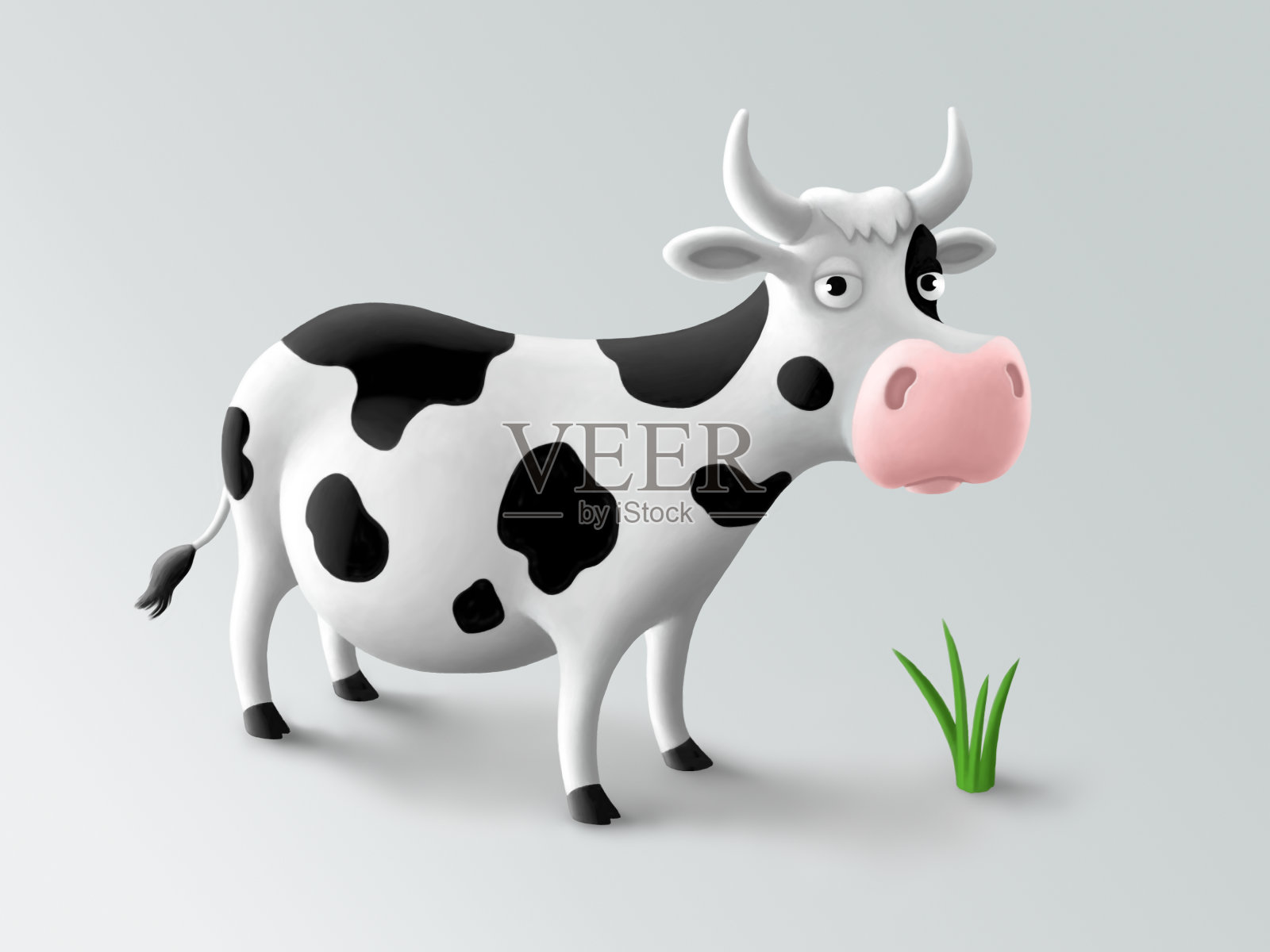 牛插画图片素材