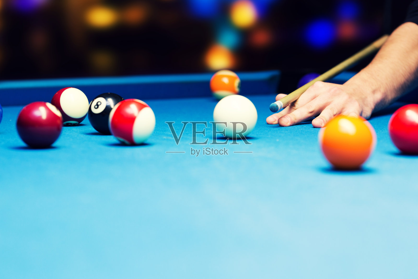 酒吧游戏-桌球照片摄影图片