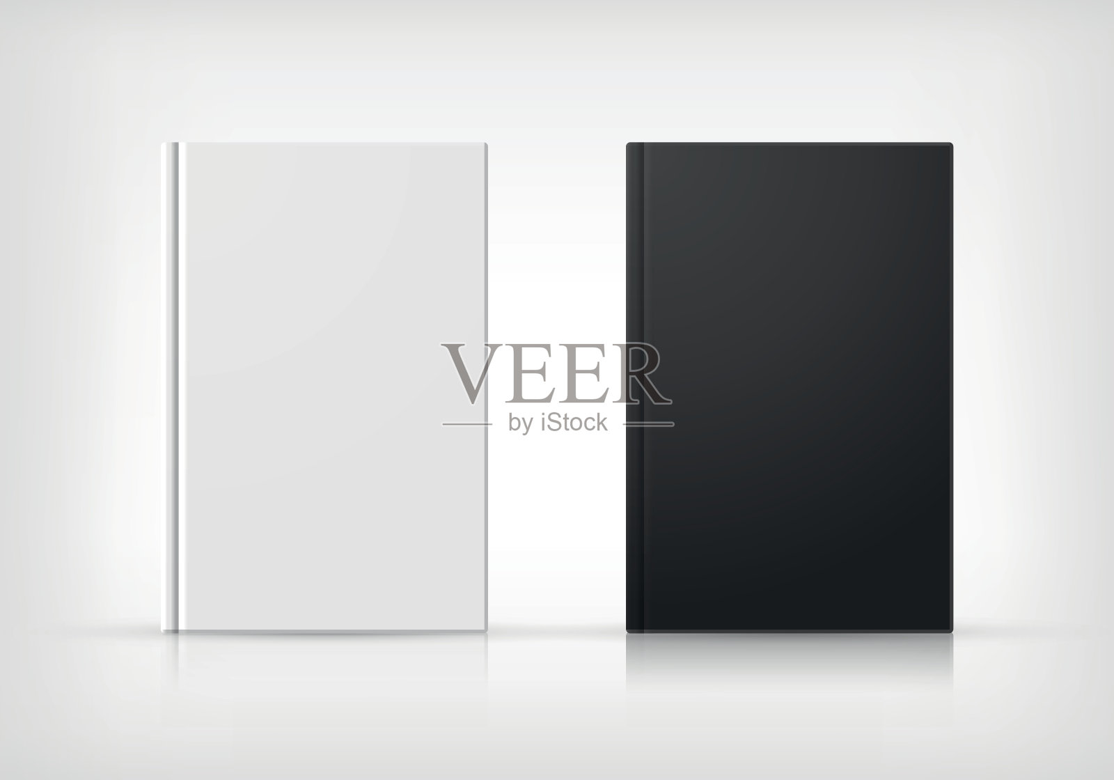 黑色和白色书封面设计模板素材
