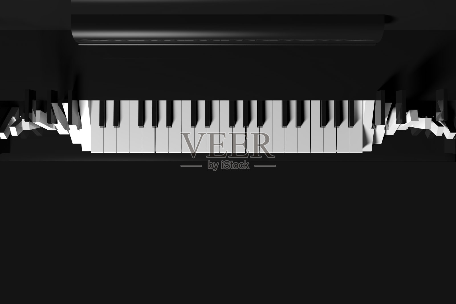 钢琴，一卷钢琴键照片摄影图片