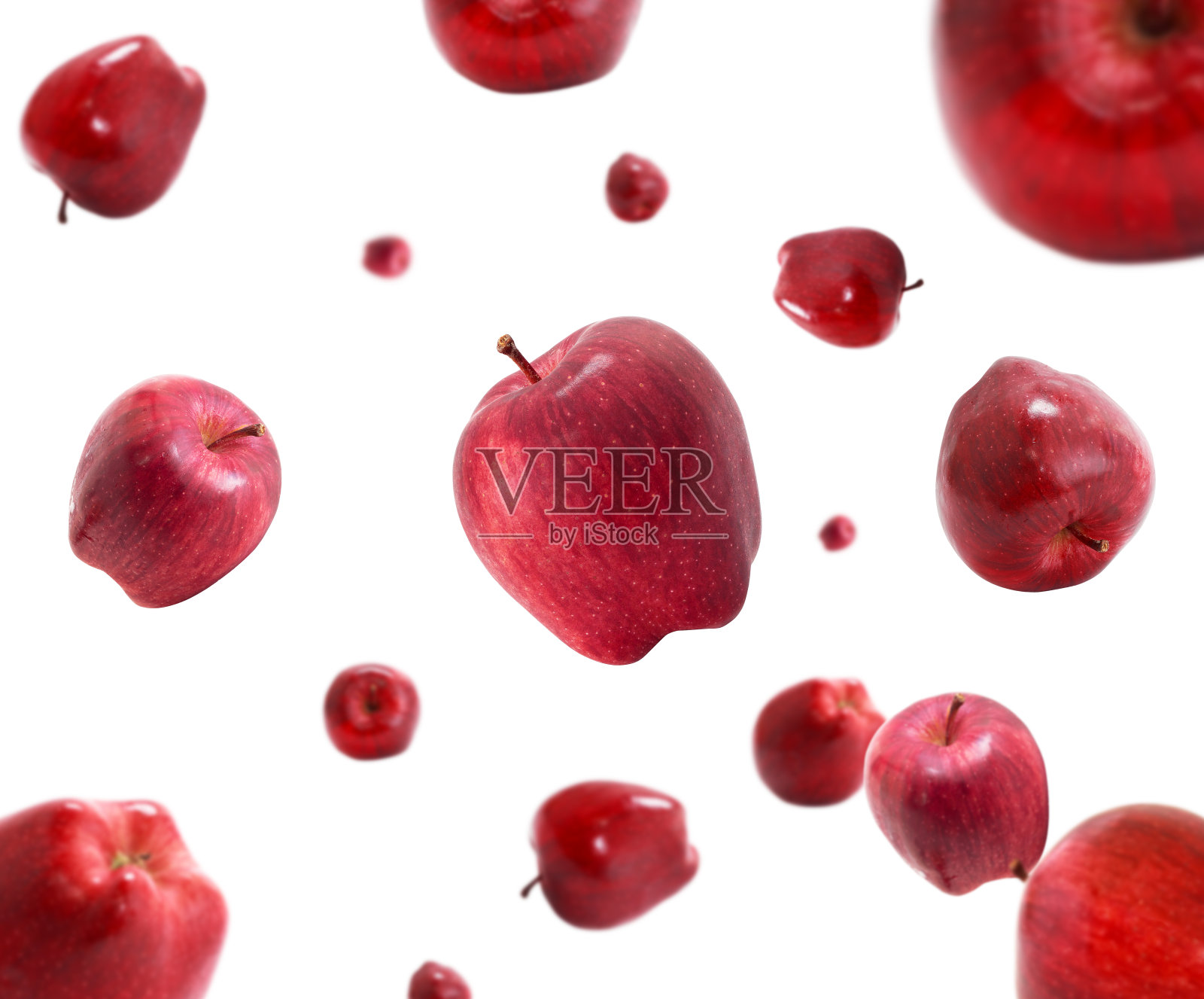红苹果漂浮照片摄影图片