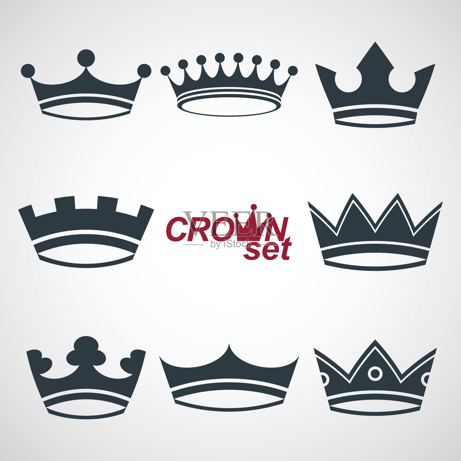 皇冠集，图形和网页设计插画图片素材