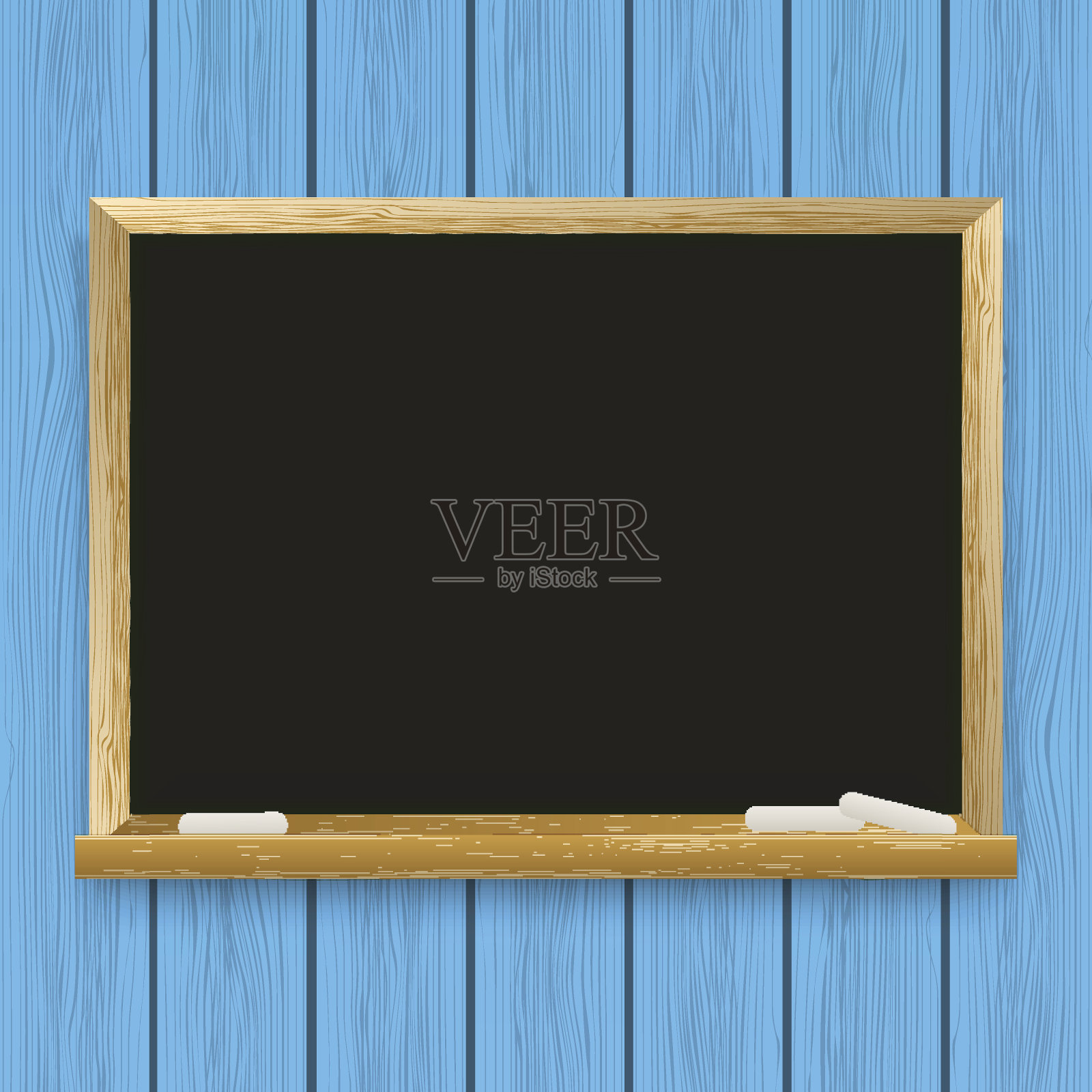 学校黑板上的木头背景插画图片素材