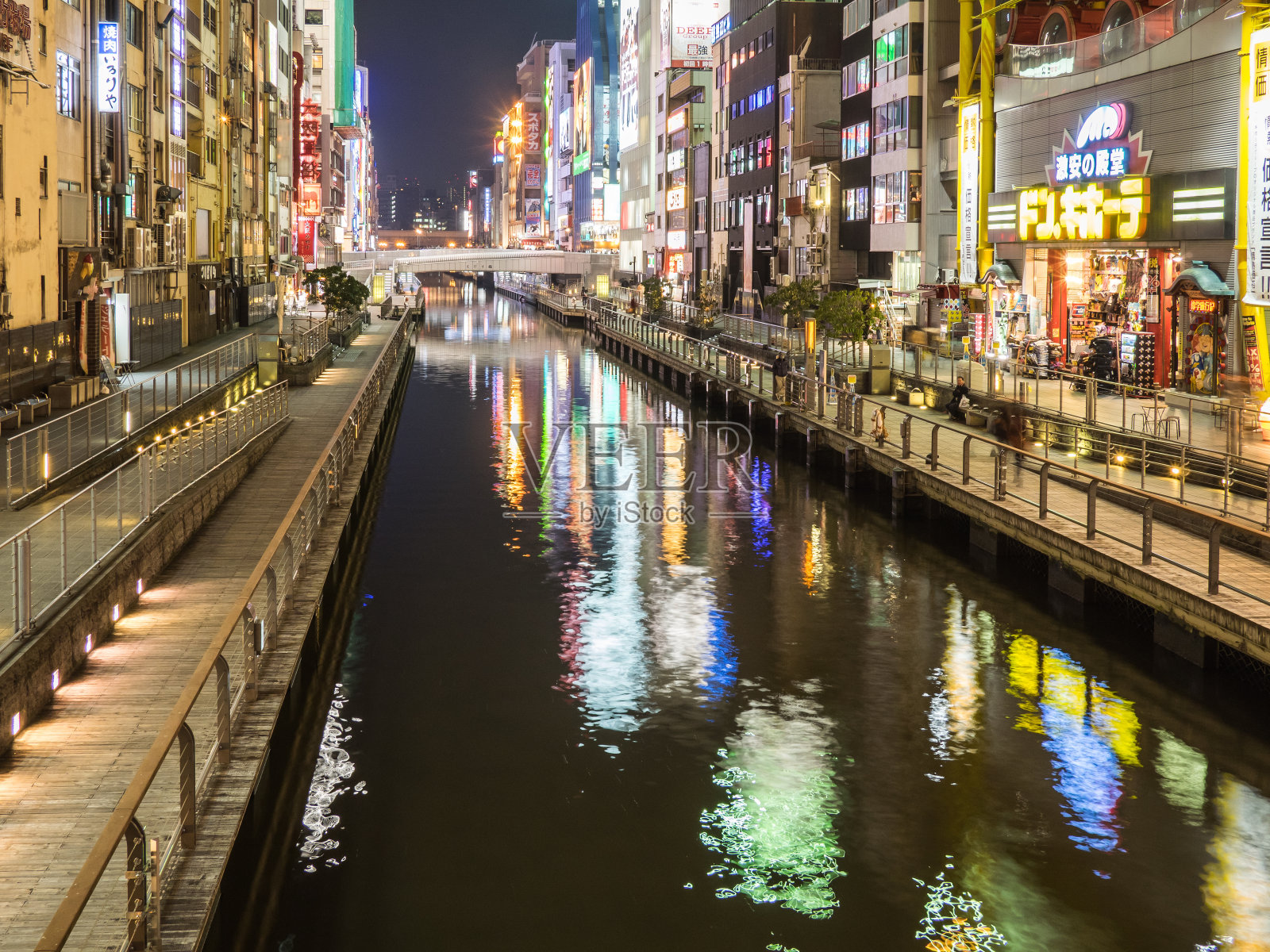 大阪的南波地区照片摄影图片