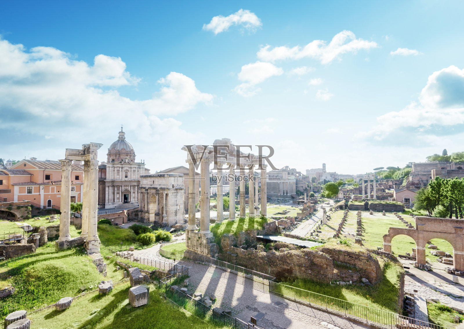 意大利罗马的罗马废墟照片摄影图片