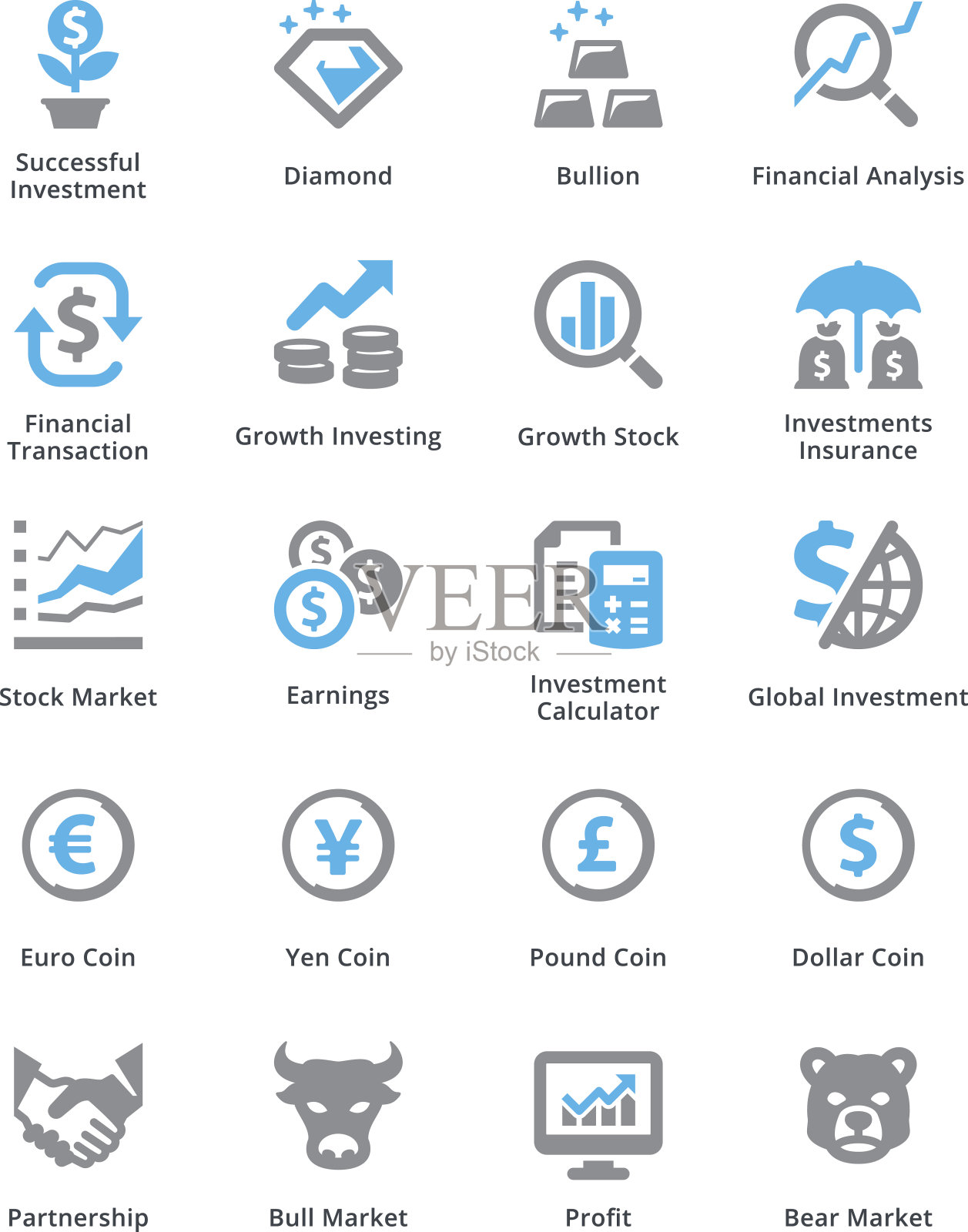 个人和企业财务图标设置4 - syma系列插画图片素材