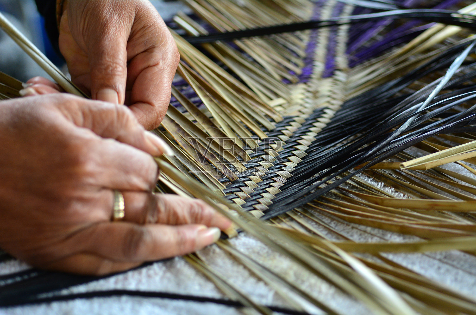 毛利人编织艺术品照片摄影图片