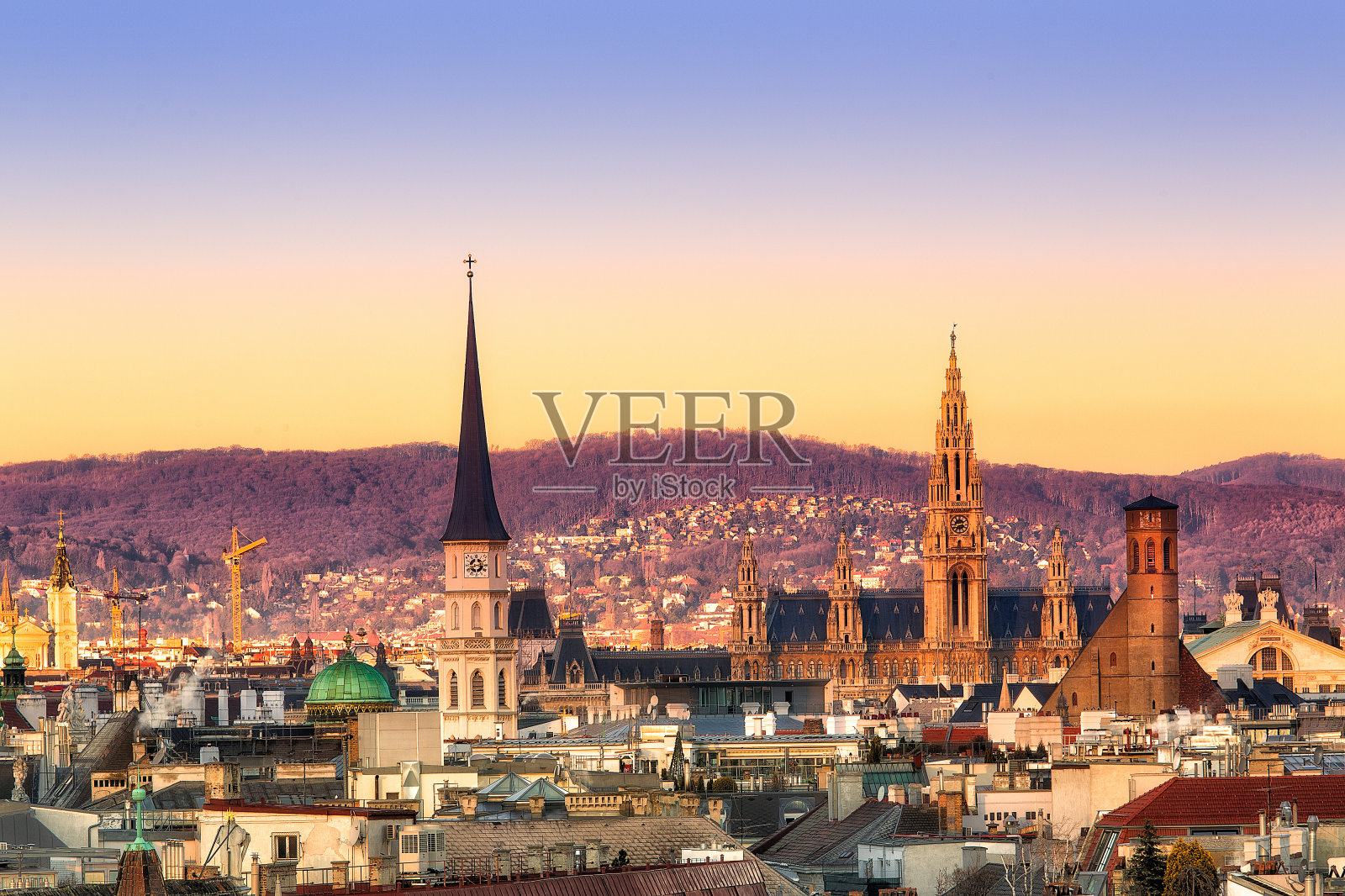 维也纳的日出照片摄影图片
