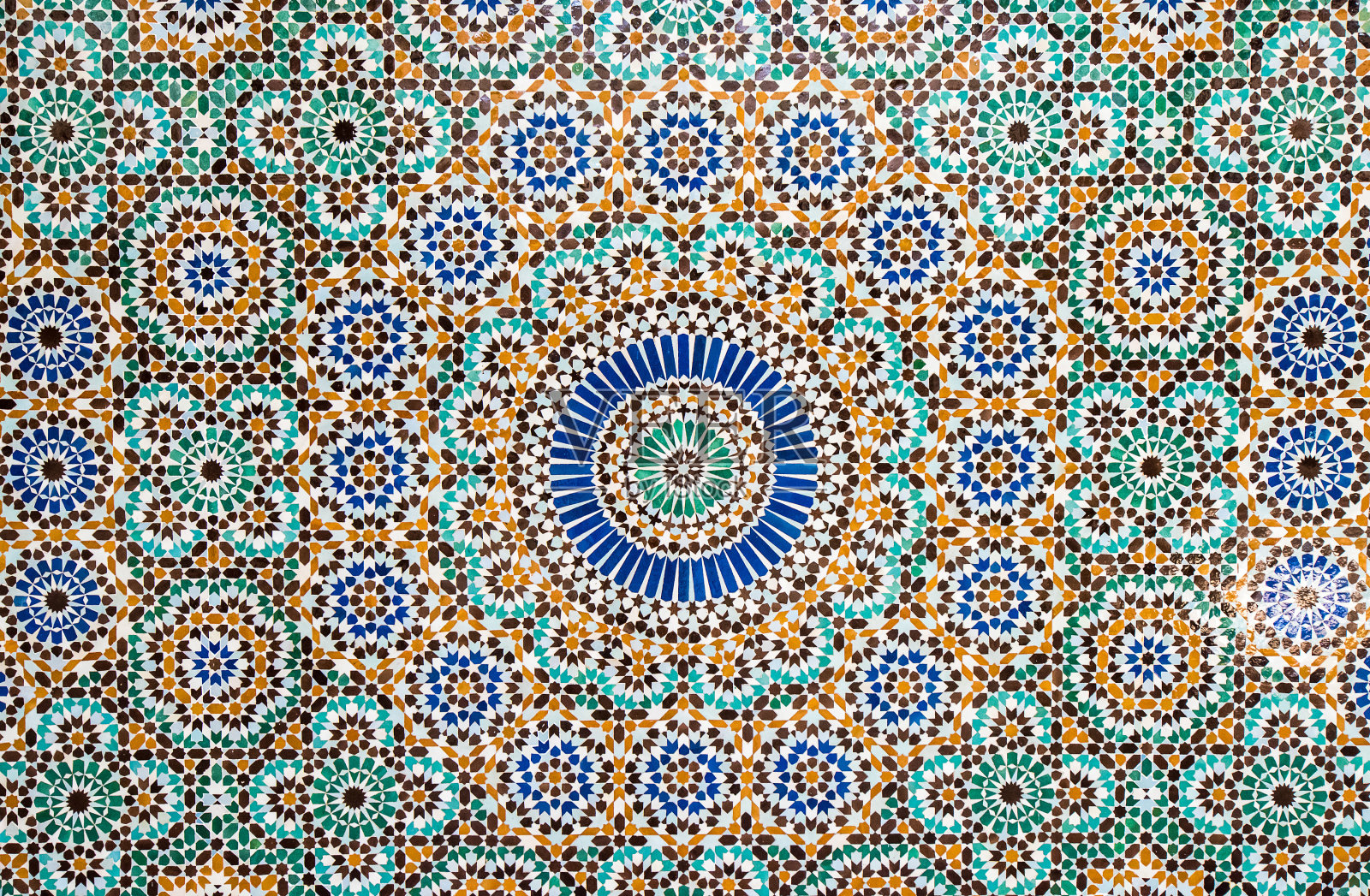 摩洛哥复古瓷砖背景照片摄影图片