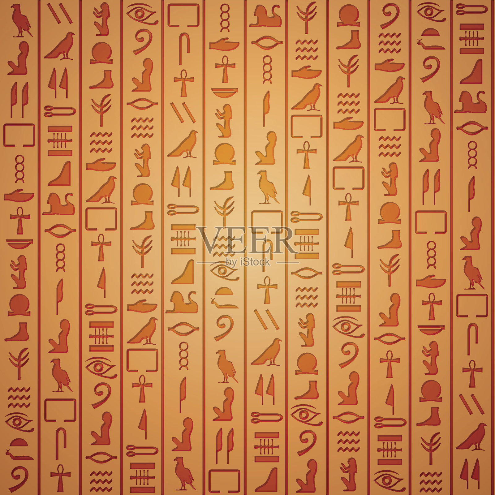 埃及象形文字背景插画图片素材