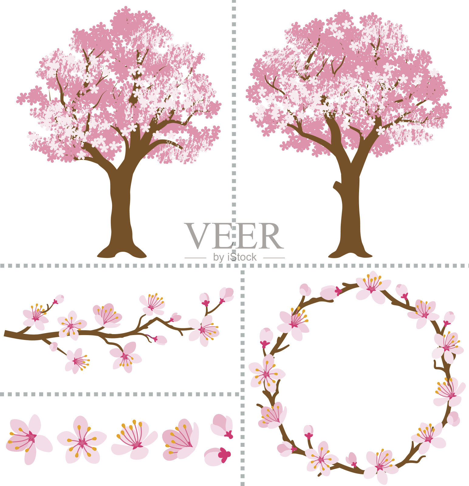 樱花的设计元素设计元素图片
