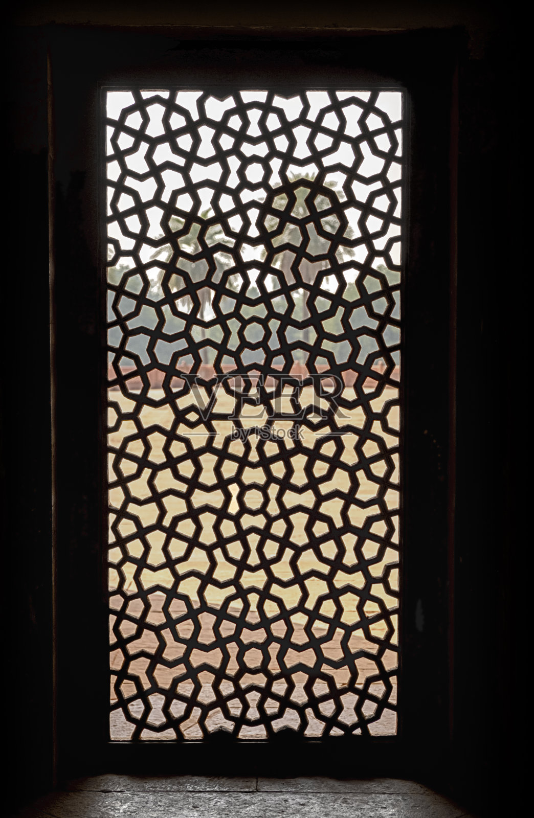 休玛雅墓的窗纱照片摄影图片
