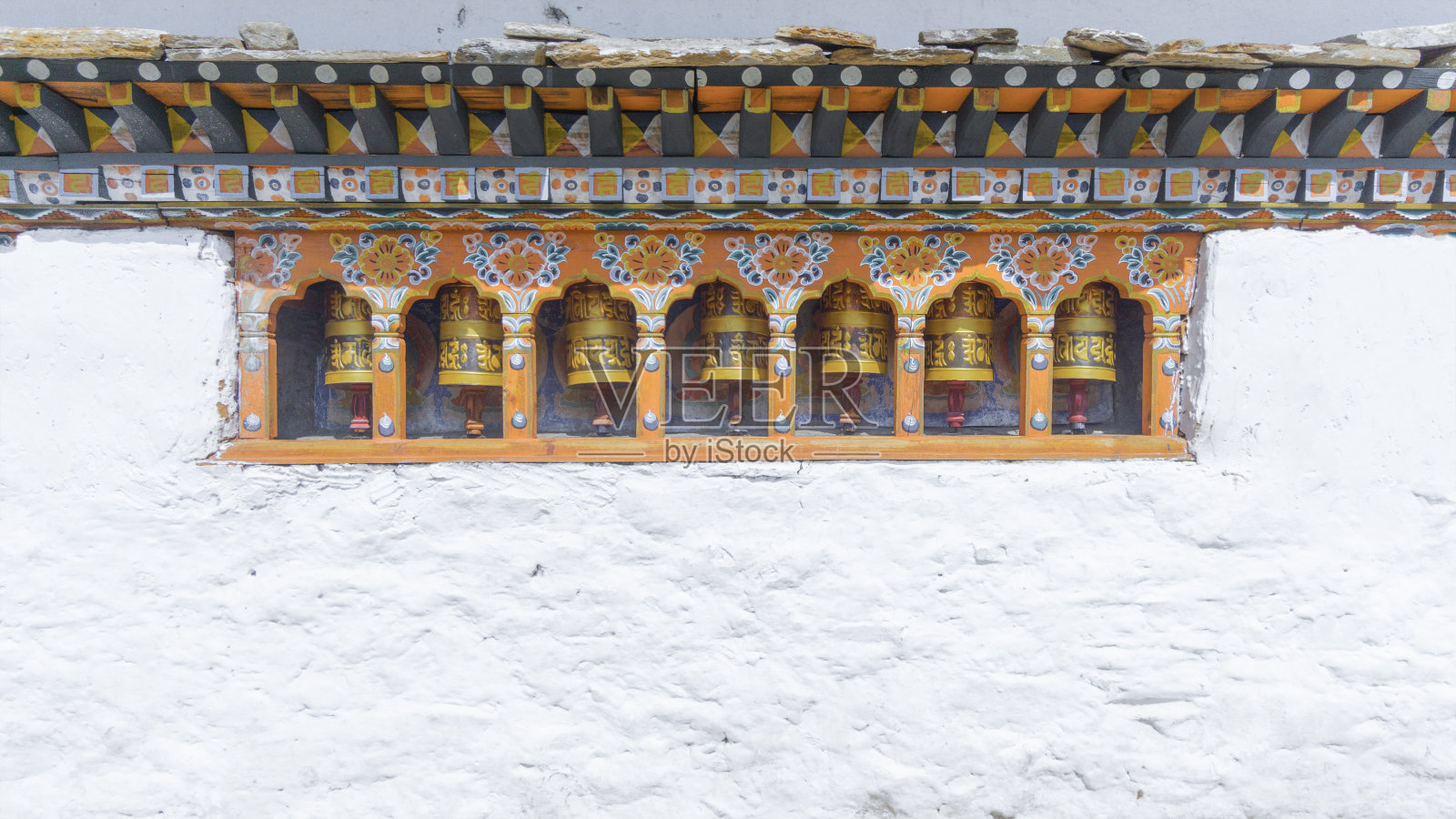 不丹的宗教祈祷轮照片摄影图片