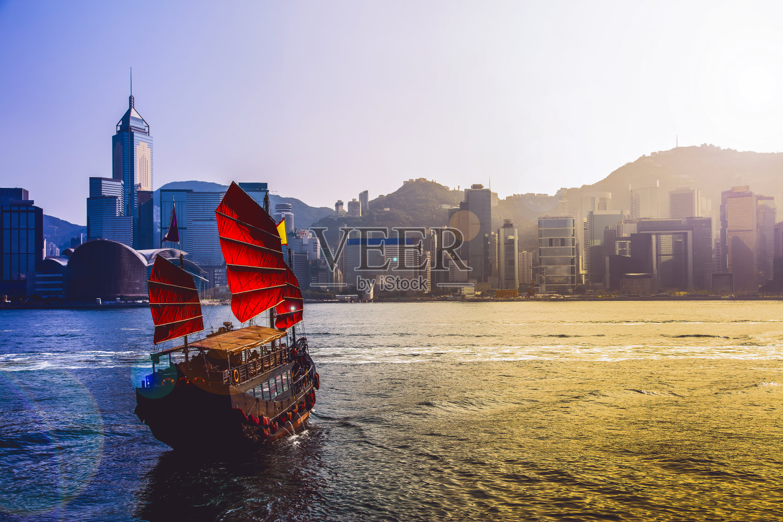 香港市内的一艘船照片摄影图片