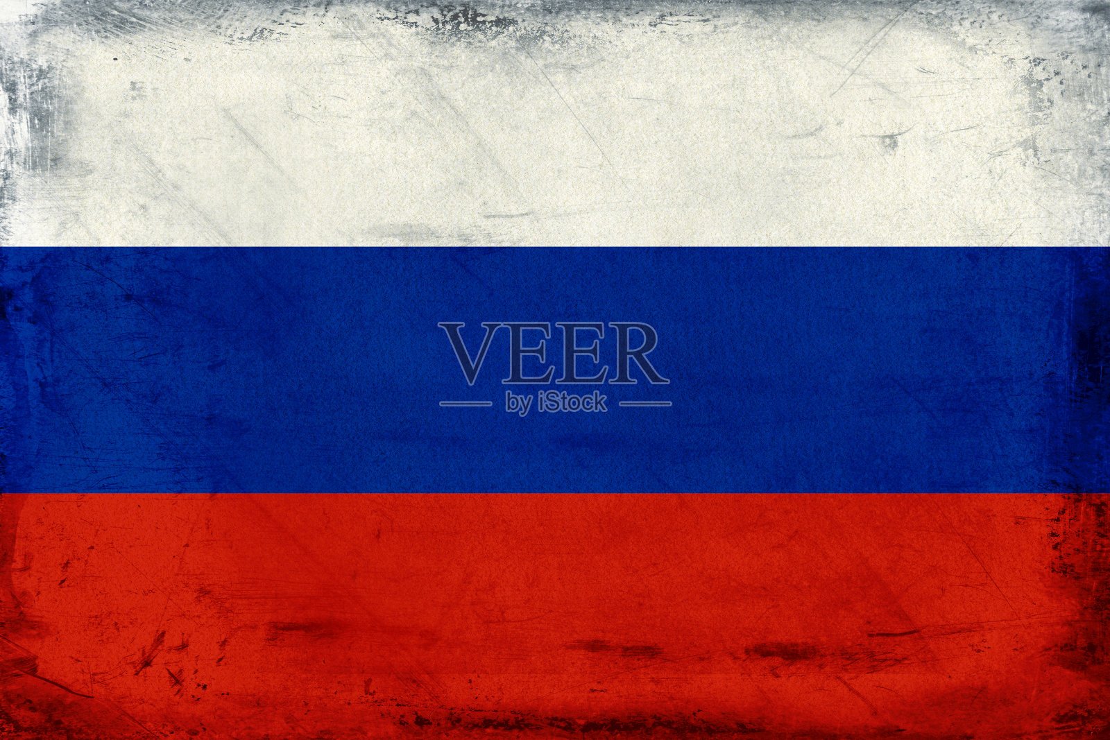 俄罗斯背景的复古国旗插画图片素材