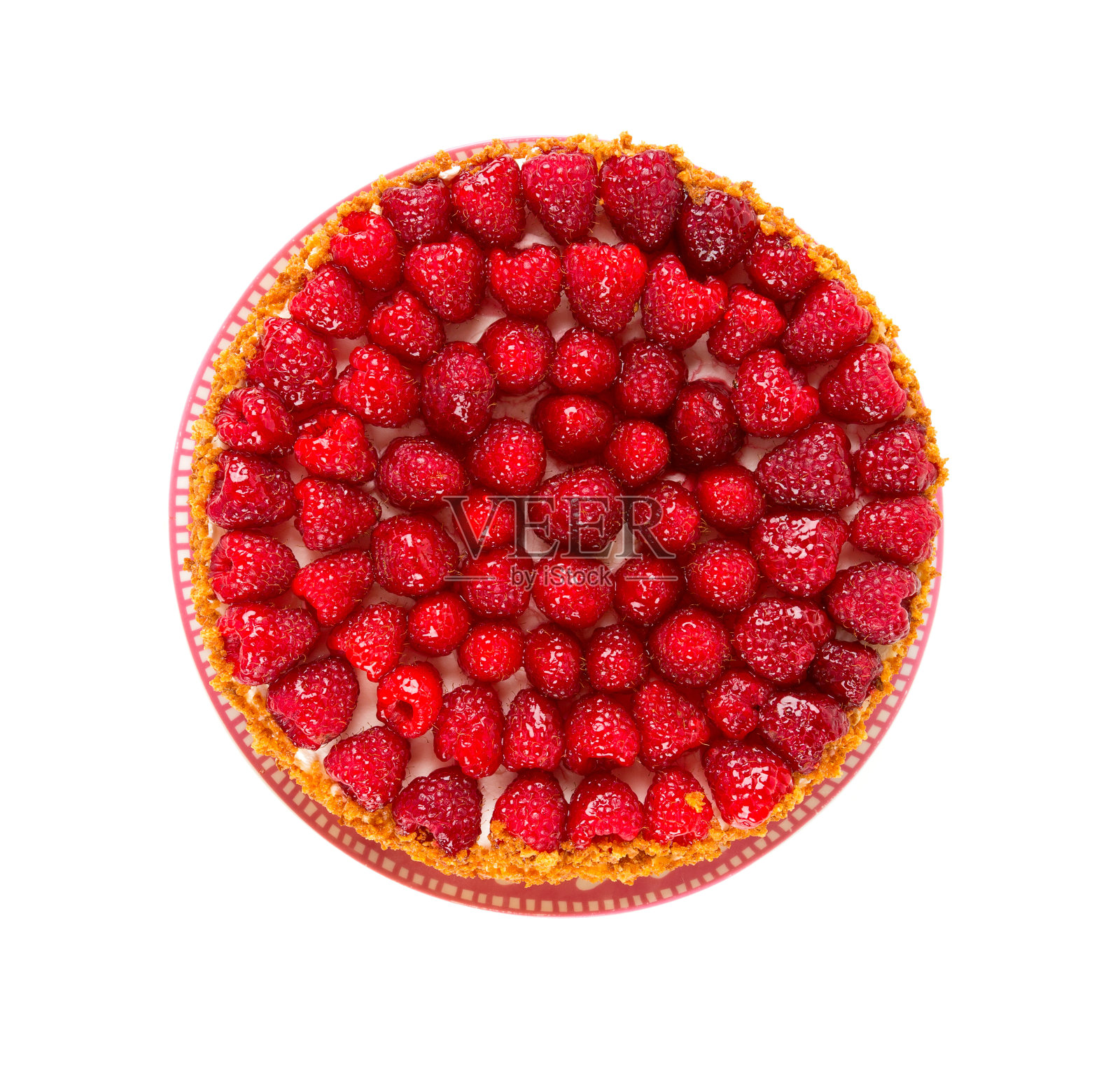 树莓芝士蛋糕照片摄影图片