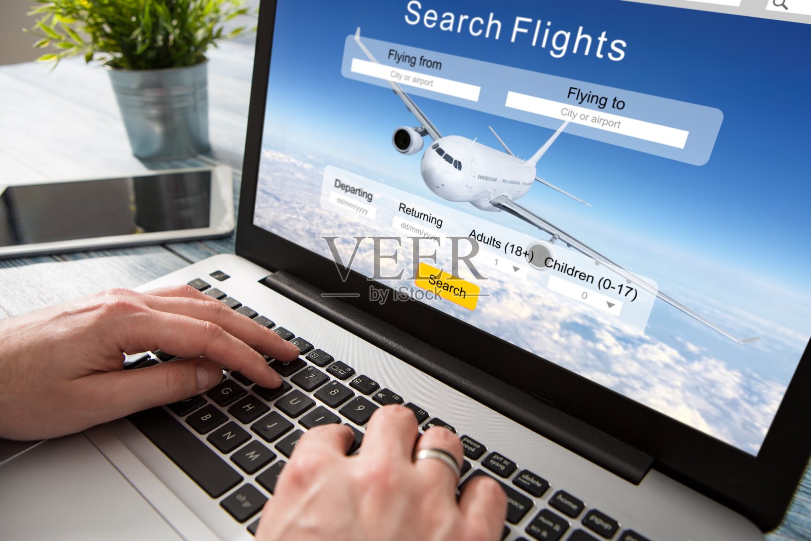 预订航班旅行旅行者搜索预订假日页面照片摄影图片
