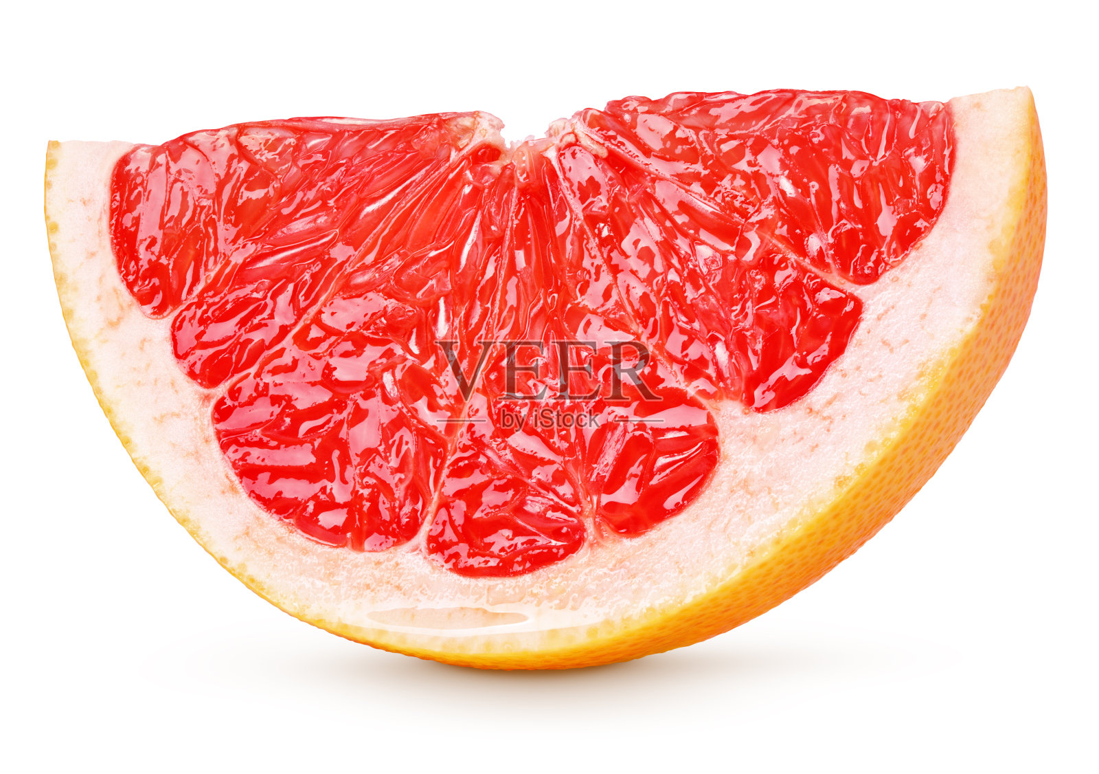 柚子片，柑桔类水果孤立上白色照片摄影图片