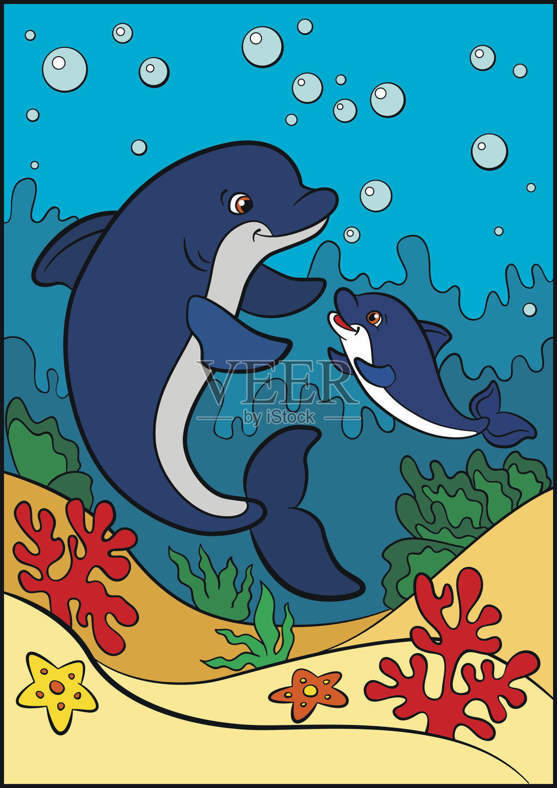 卡通海豚图片素材-编号35349755-图行天下