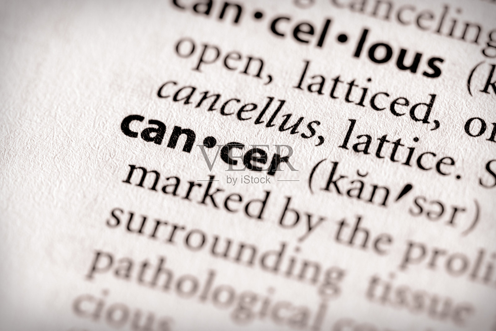 字典系列-健康:癌症照片摄影图片