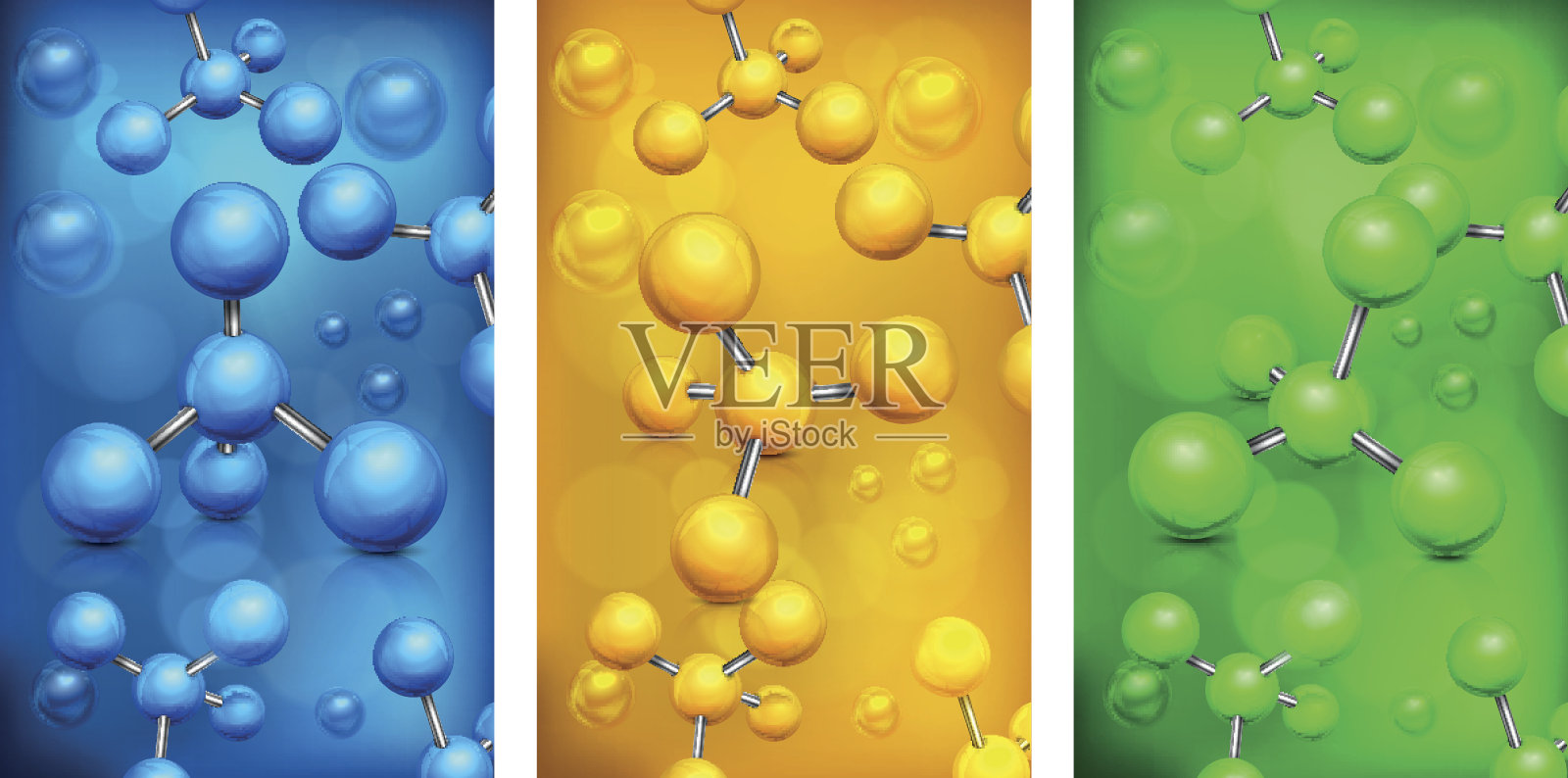 颜色的分子背景插画图片素材