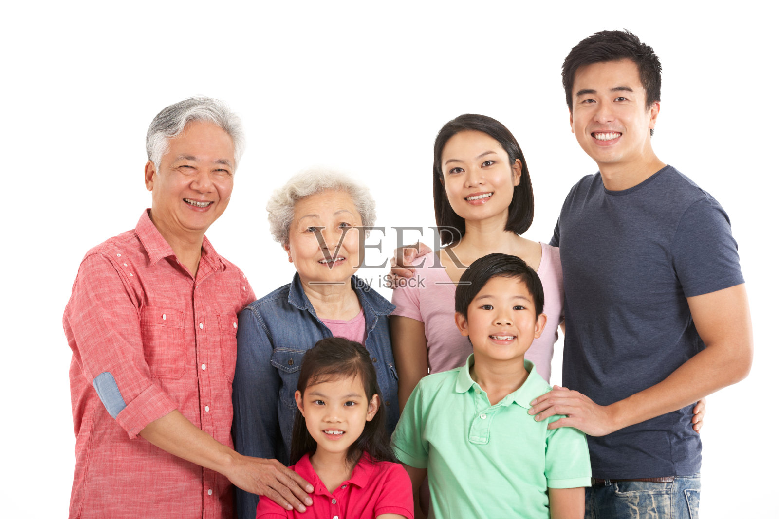 几代同堂的中国家庭照片摄影图片