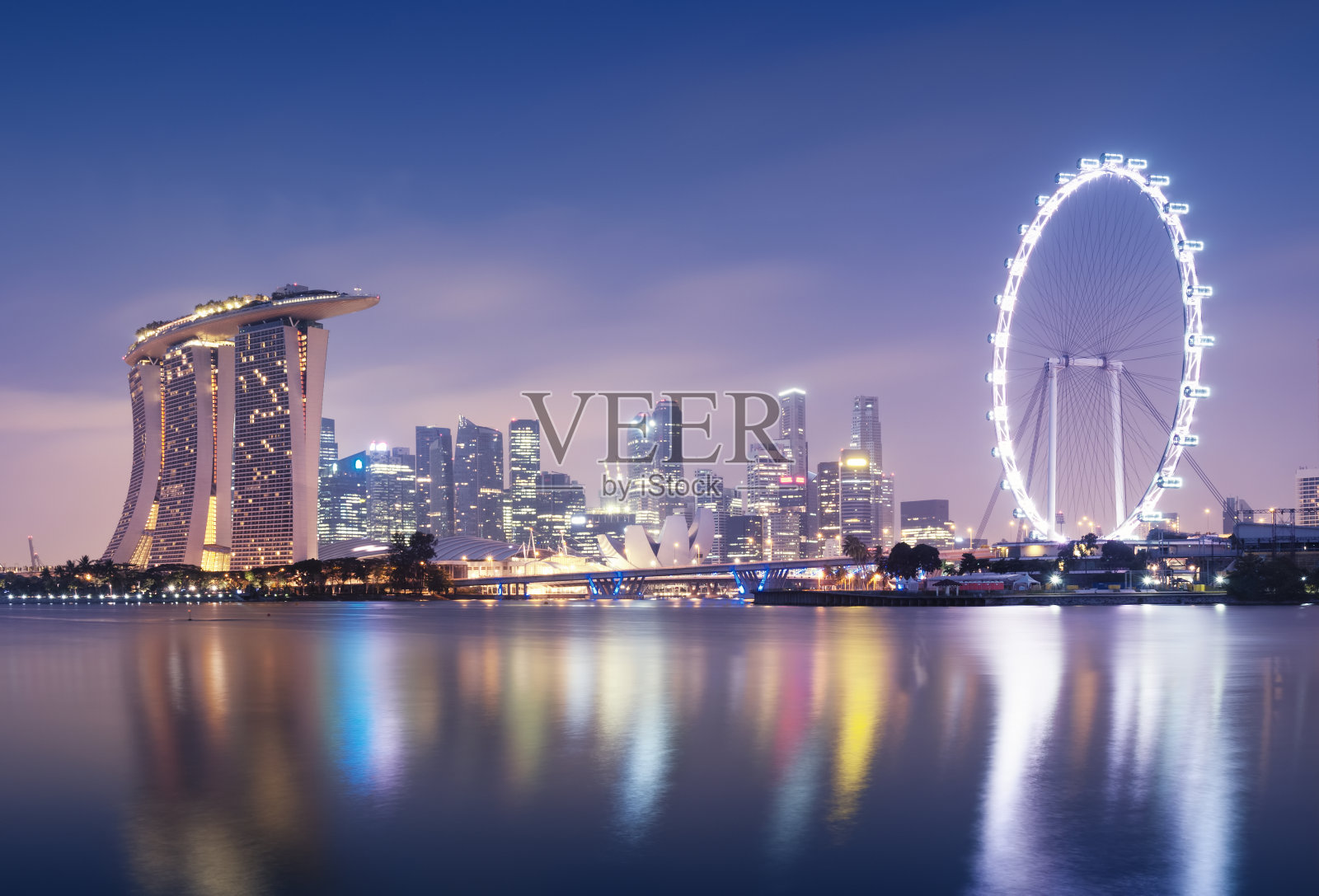 新加坡天际线照片摄影图片