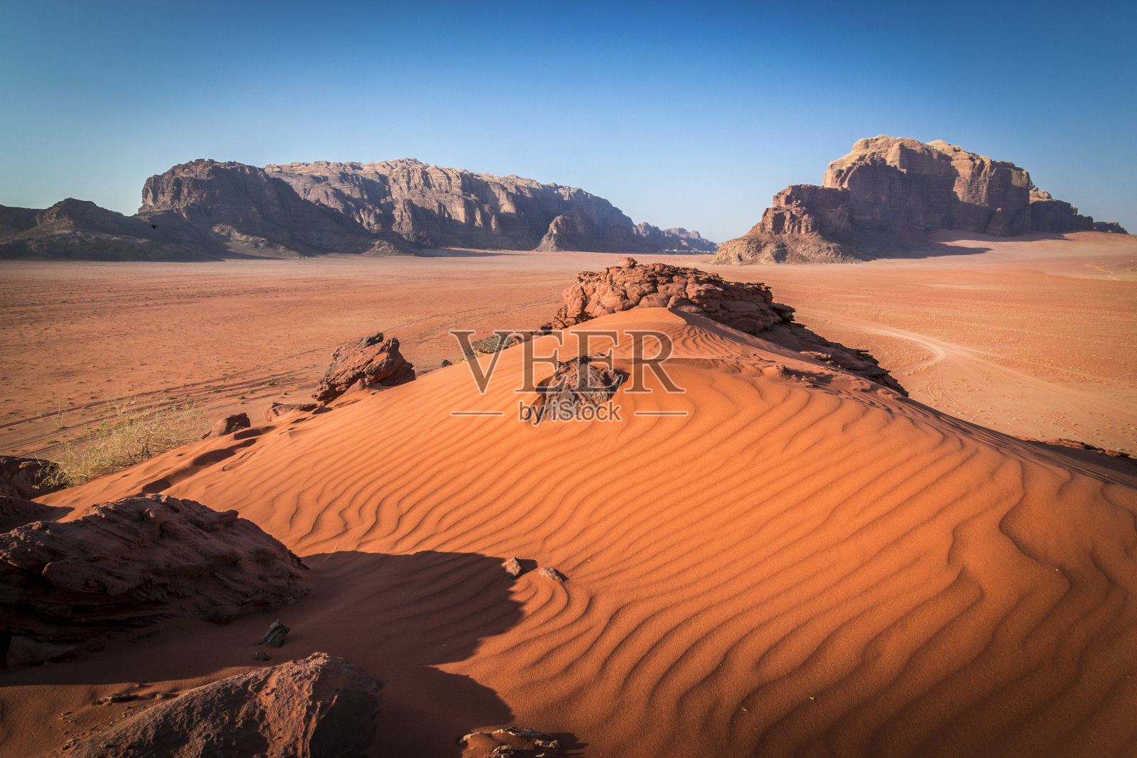 瓦迪拉姆的红沙照片摄影图片