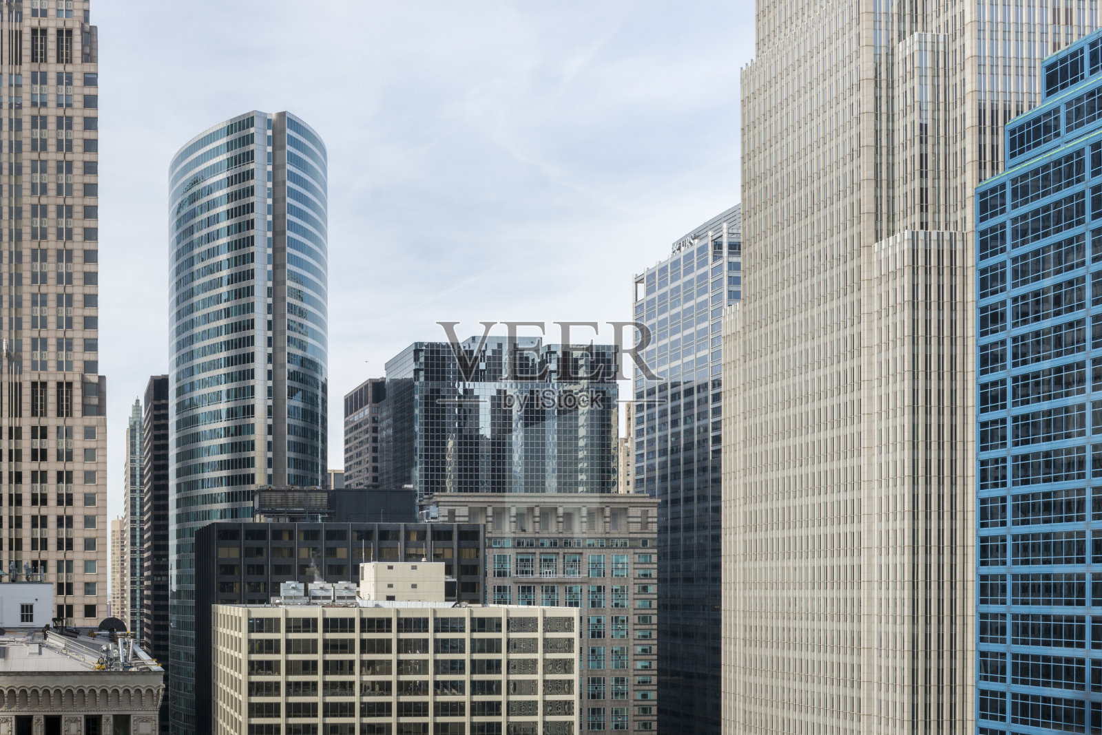 芝加哥的现代建筑照片摄影图片