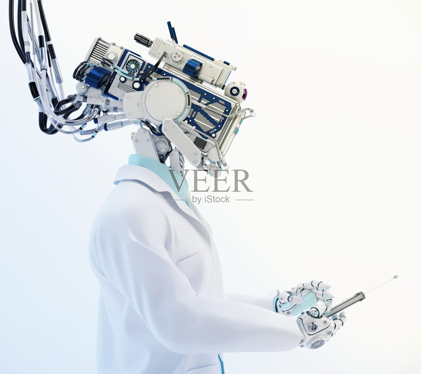 未来的机器人治疗照片摄影图片