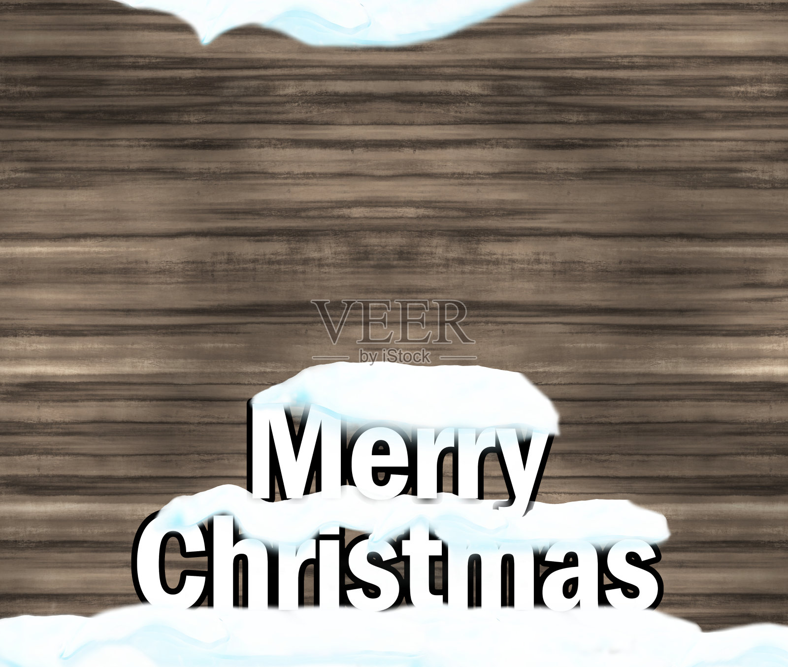 冬季圣诞节背景图形与雪插画图片素材