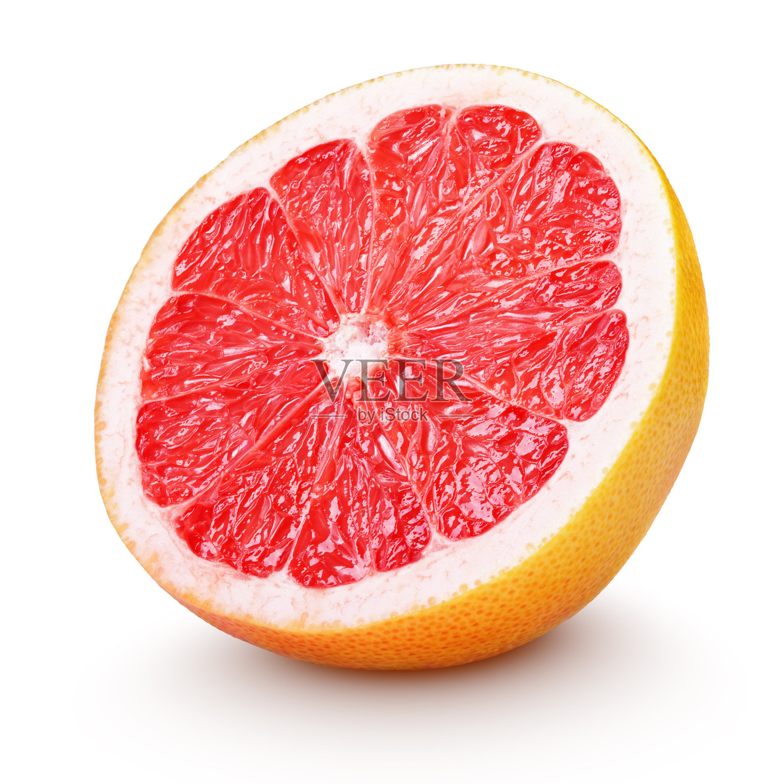 半柚子，柑桔类水果，白色照片摄影图片