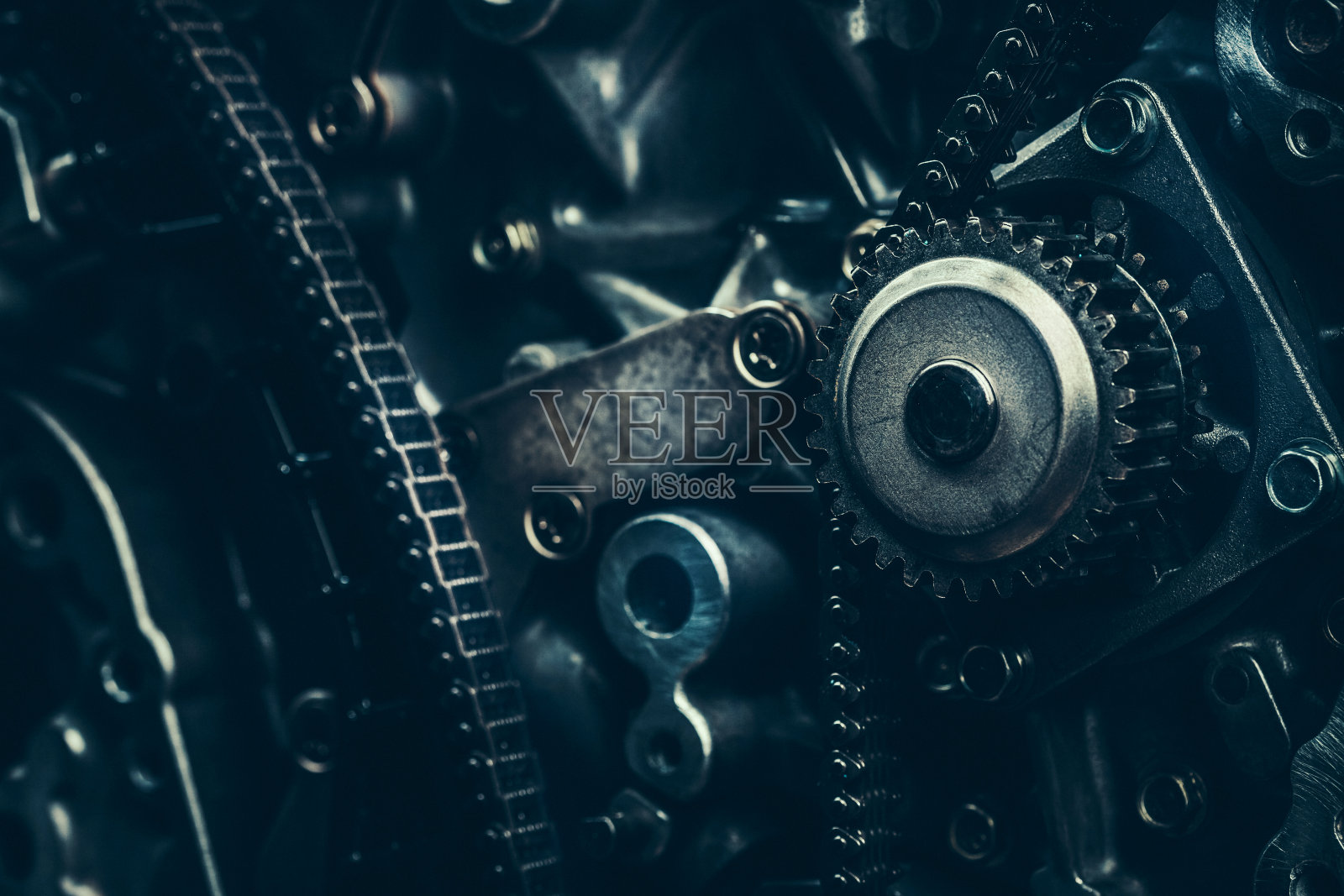V8汽车发动机特写照片摄影图片