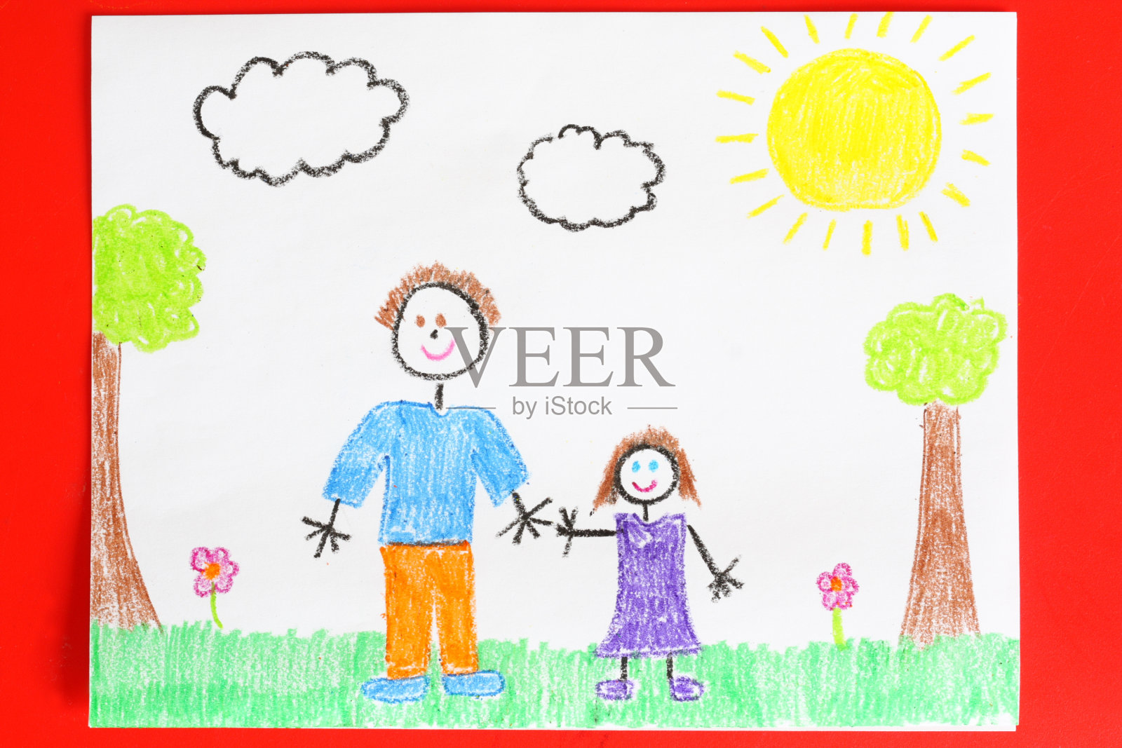 父母和女儿插画图片素材_ID:306802771-Veer图库