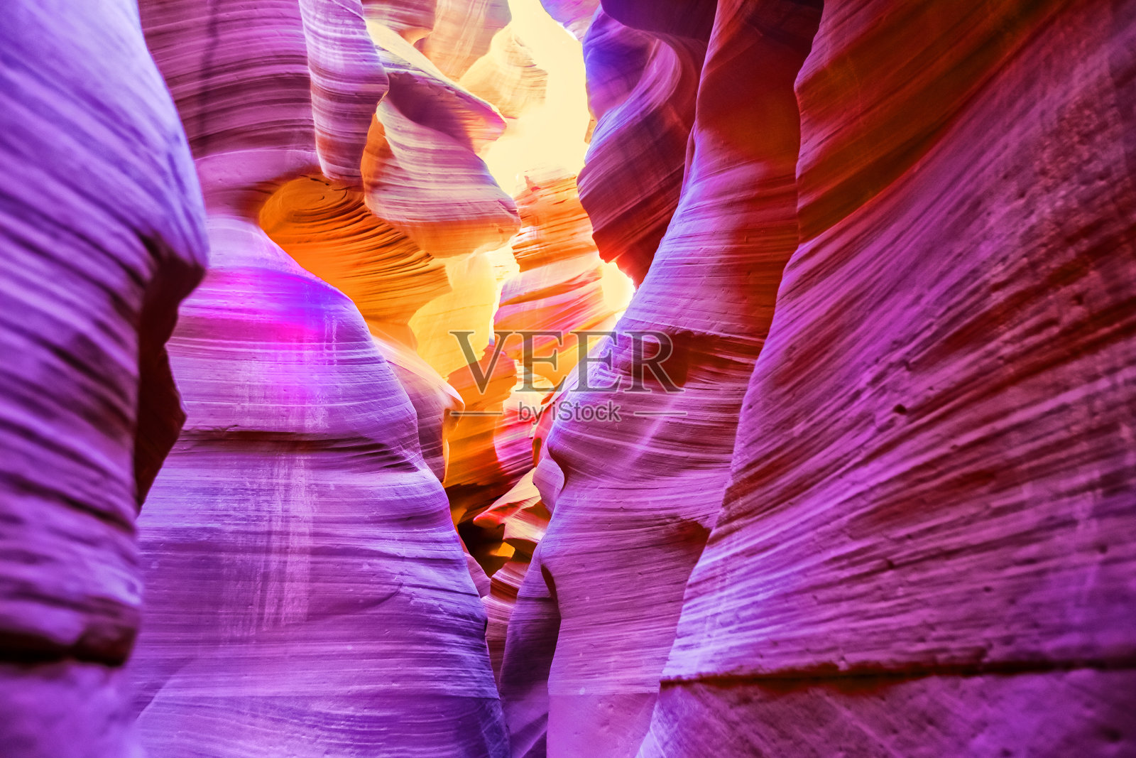 羚羊峡谷，亚利桑那州-狭缝峡谷照片摄影图片