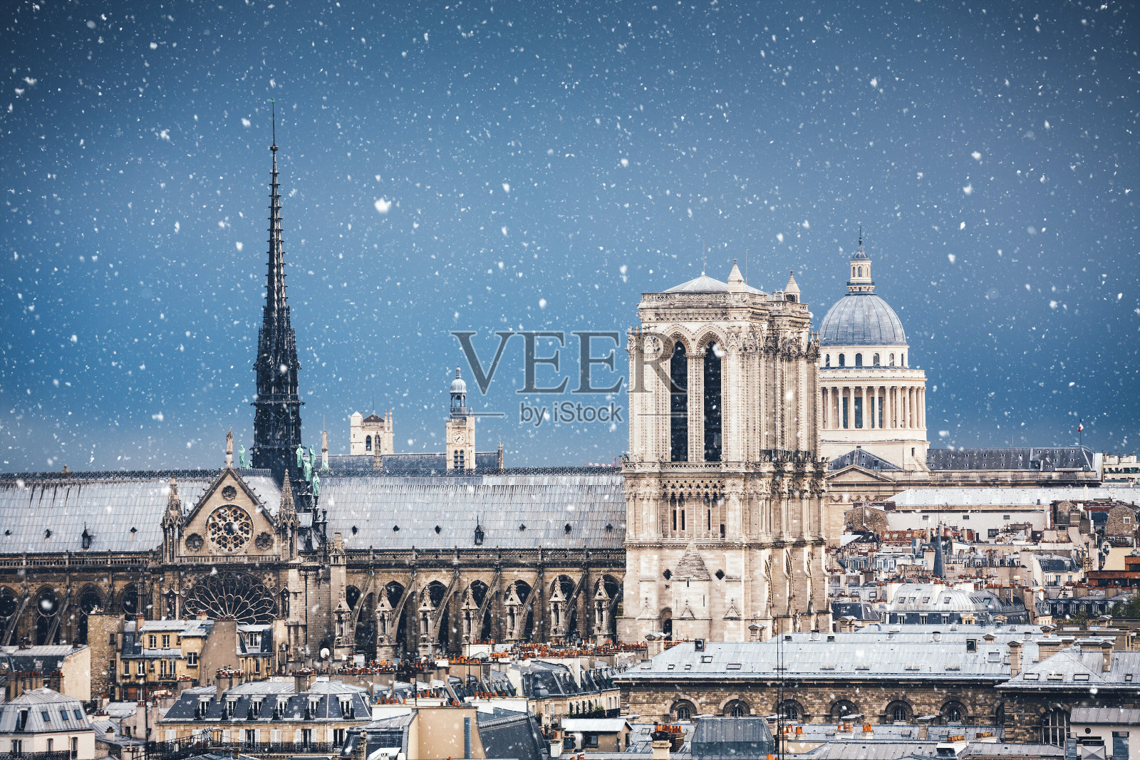 巴黎的冬天照片摄影图片