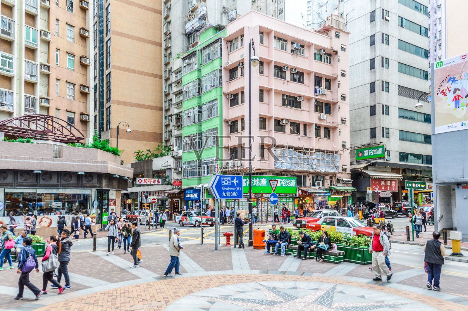 香港热闹的街景照片摄影图片