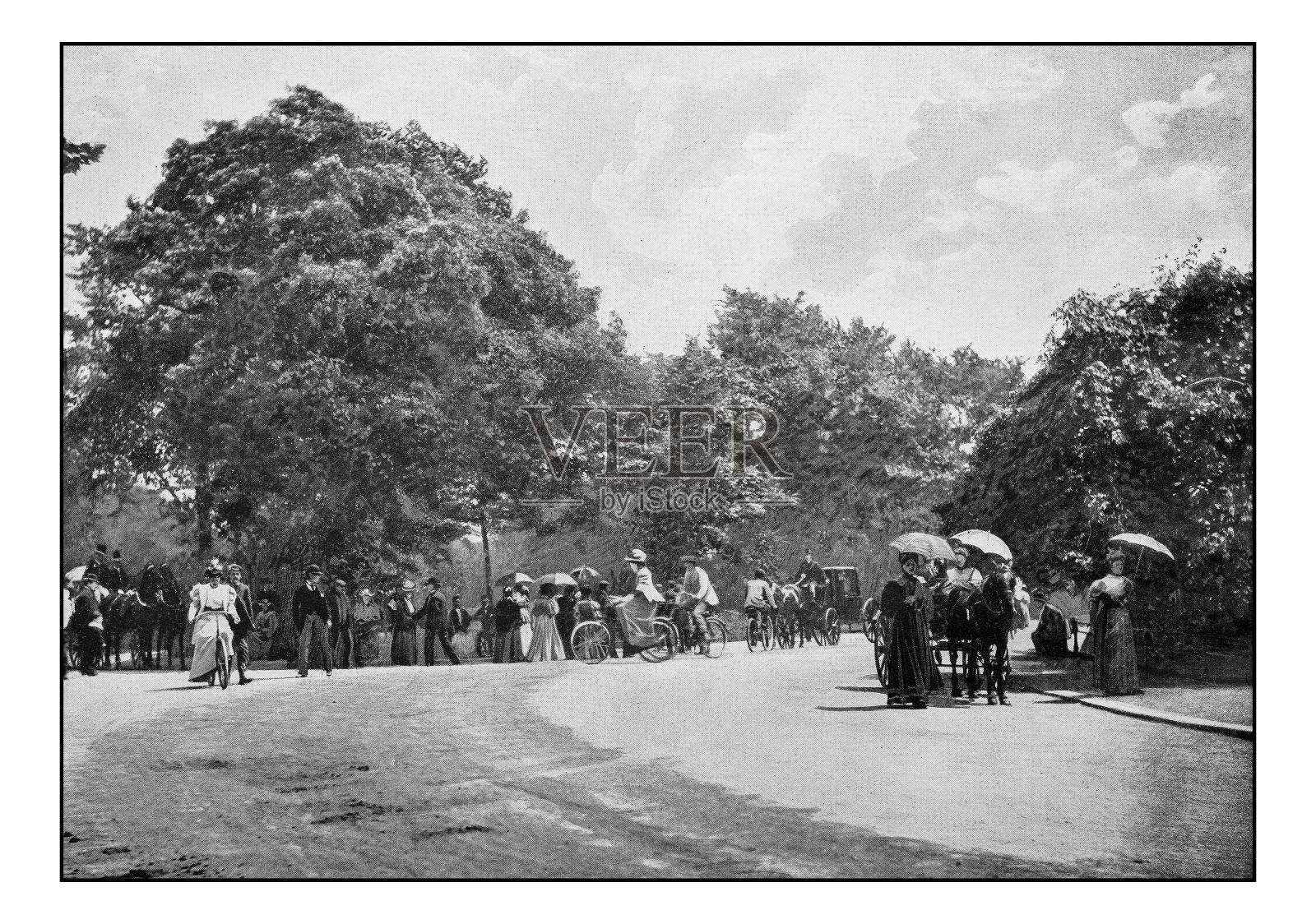 古董伦敦的照片:在巴特西公园骑车照片摄影图片