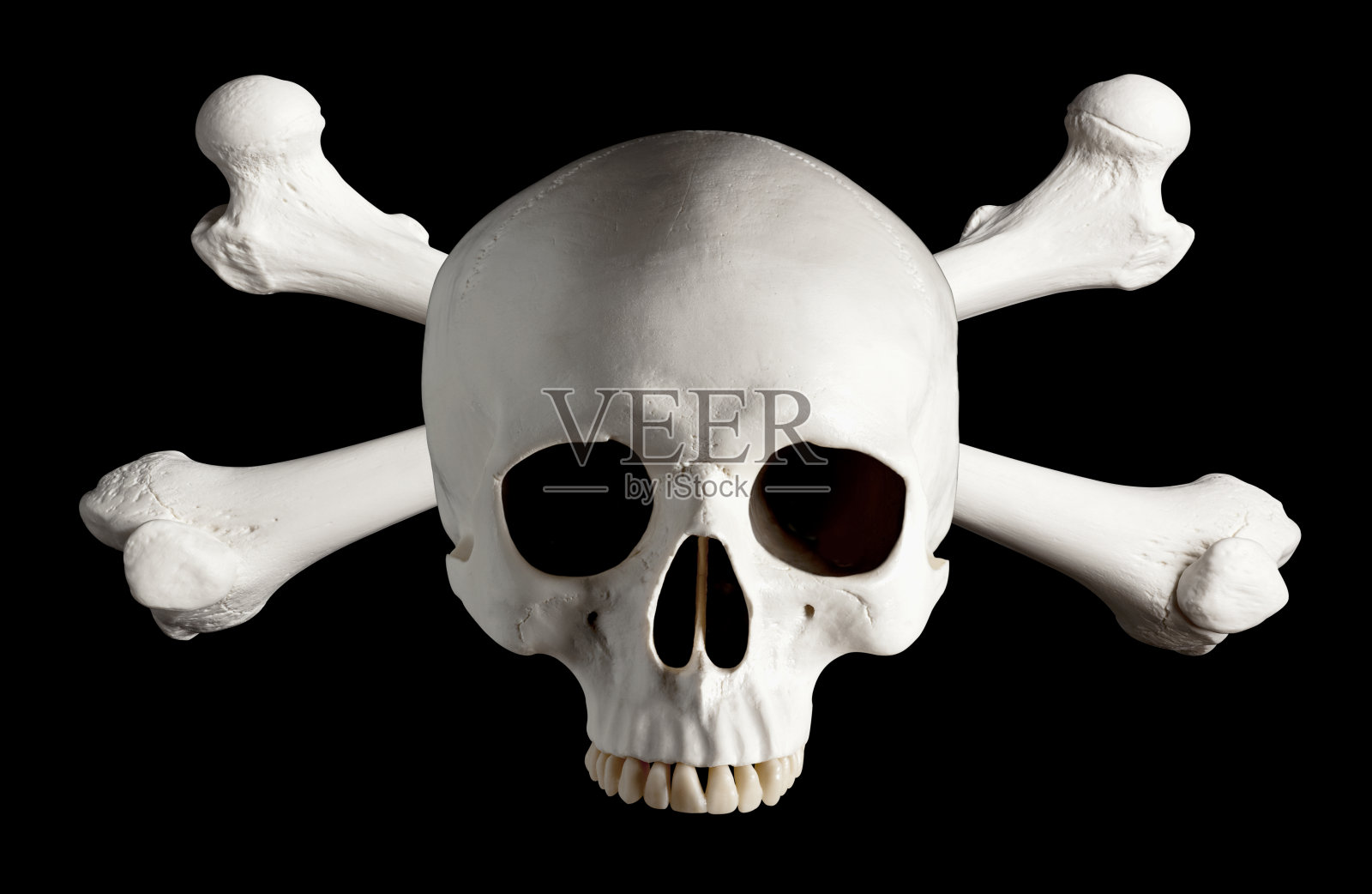 海盗骷髅和十字骨的照片。照片摄影图片