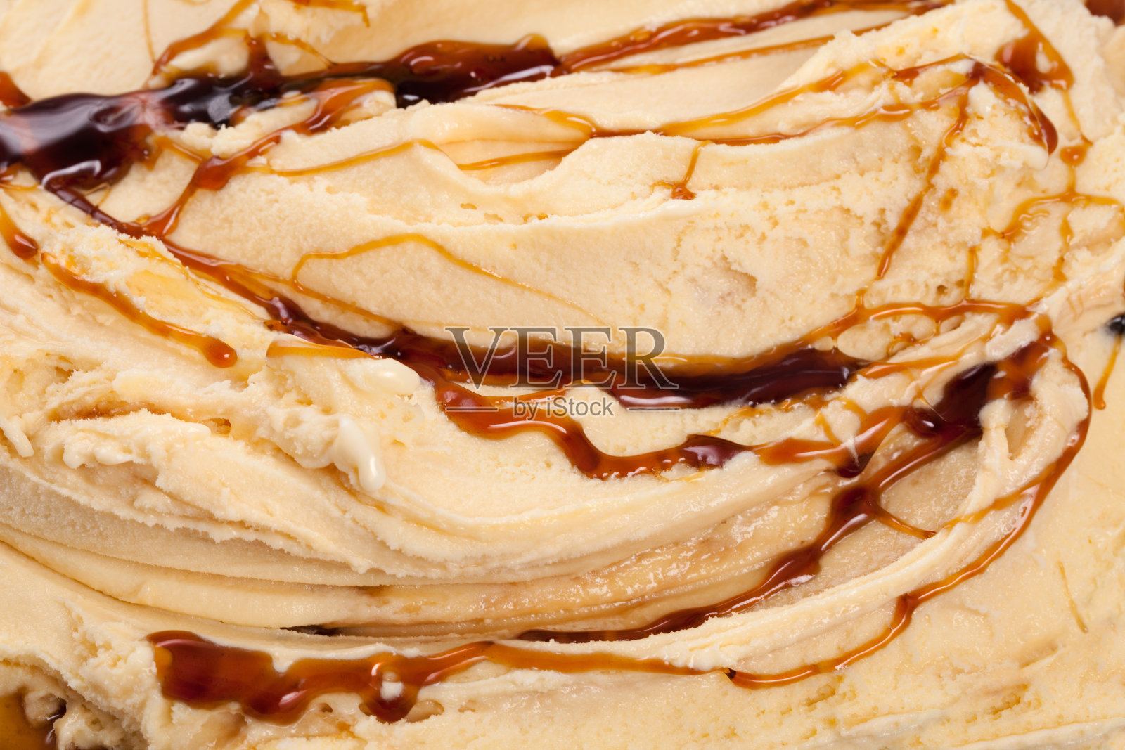 焦糖漩涡冰淇淋照片摄影图片